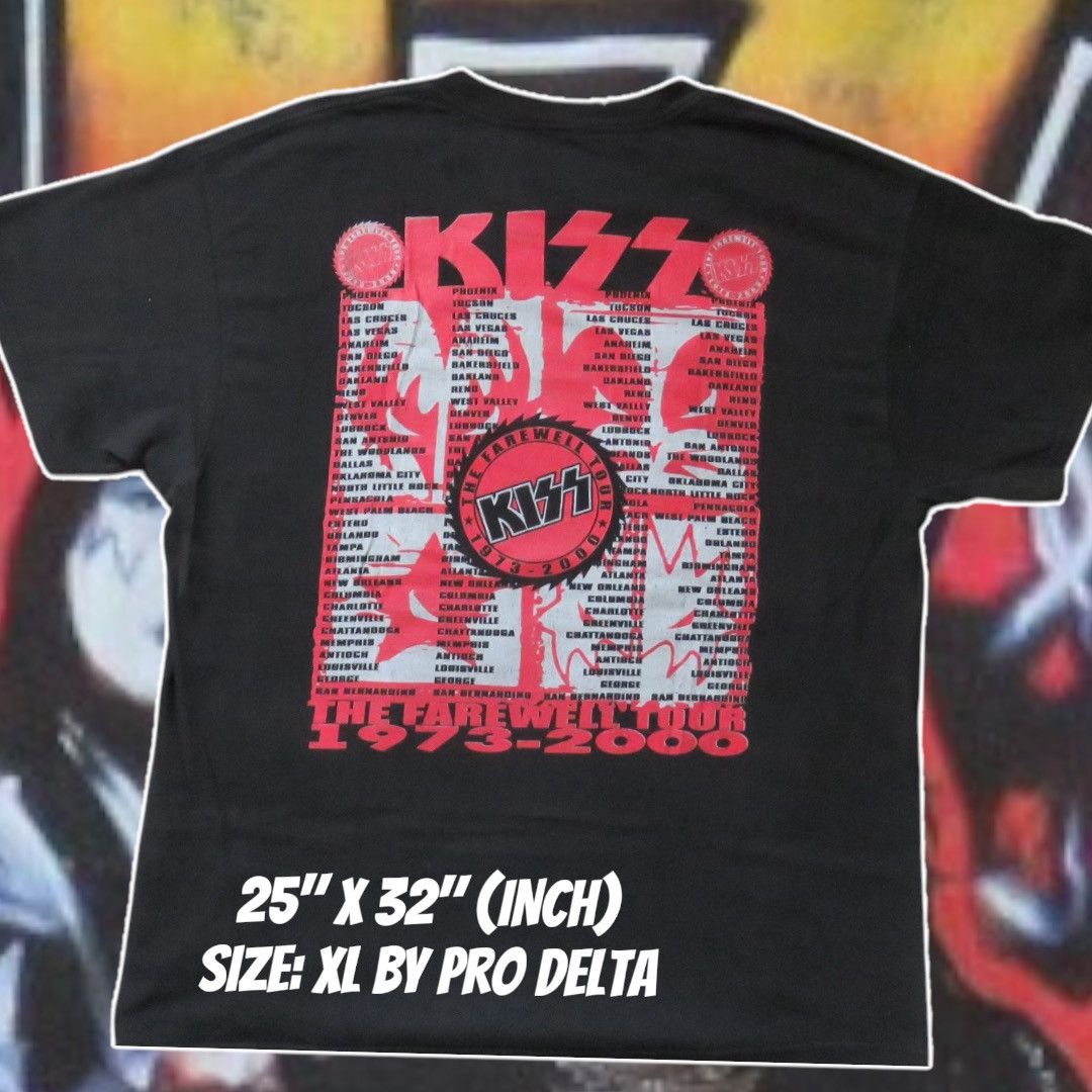 Band Tees × KISS Kiss - The Farewell Tour 2000 Band Tee Size US XL / EU 56 / 4 - 2 Thumbnail