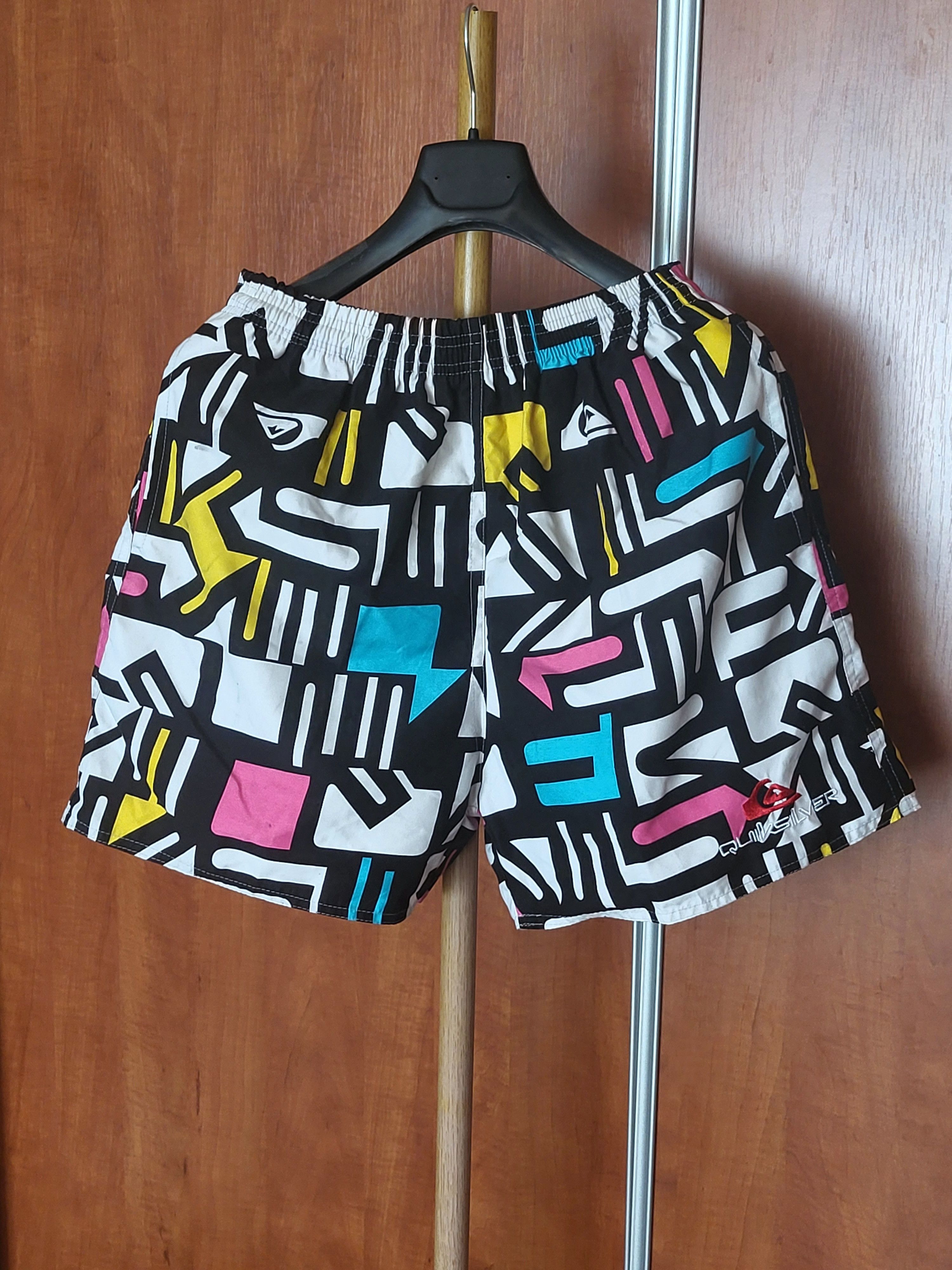 Quiksilver Quiksilver avangard design multicolor shorts beach Size US 34 / EU 50 - 1 Thumbnail