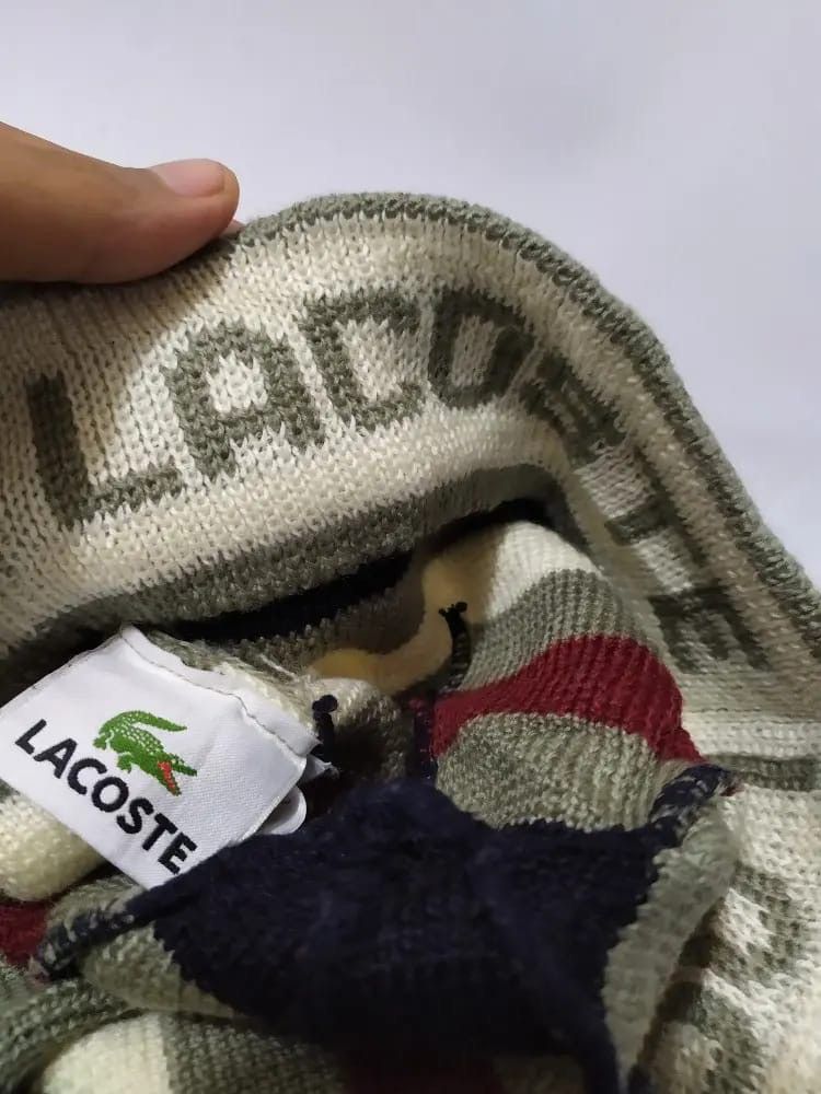 Lacoste × Vintage Vintage Lacoste Olive Beanie Hats Size ONE SIZE - 8 Thumbnail