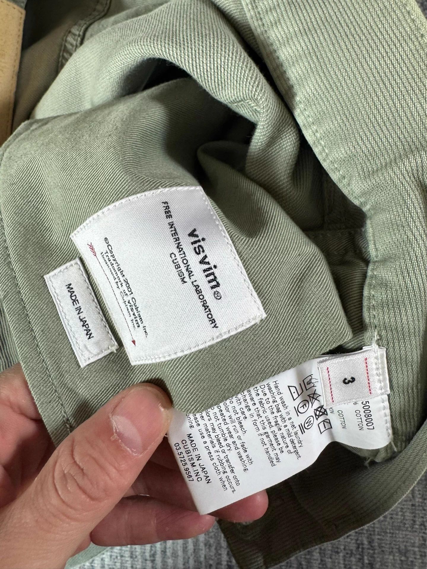 Visvim VISVIM 23SS FLUXUS 01 DMGD Dry Pique Lt.Green 3 Pants Size US 34 / EU 50 - 4 Thumbnail