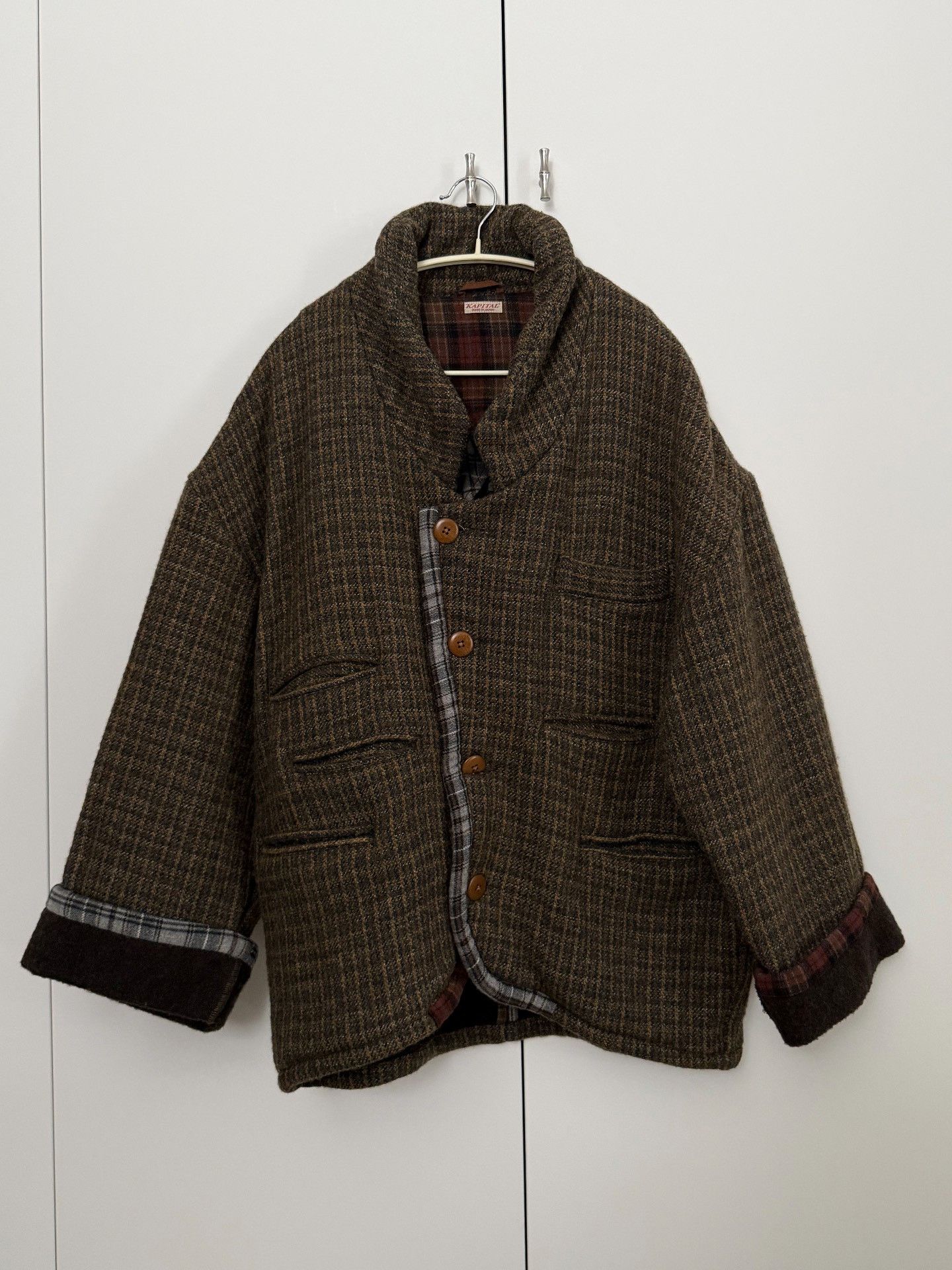 Kapital Kapital Katsutagi Kiro Hirata Melton Wool Ring Coat Hoodie