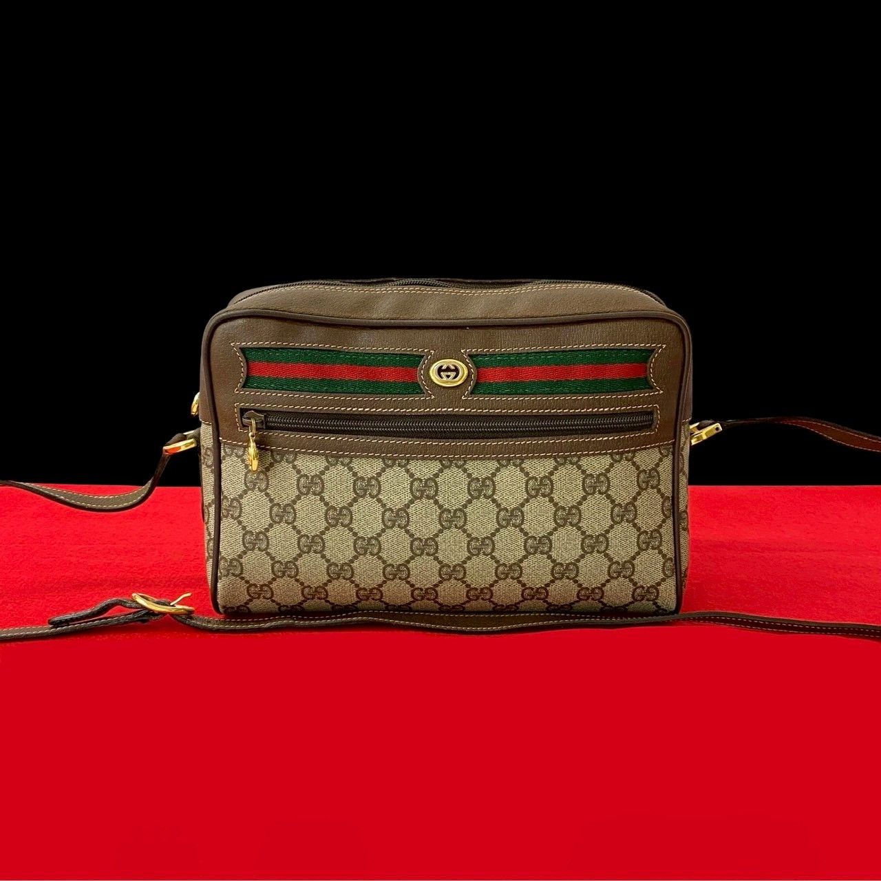 Gucci Gucci Gucci Old Gucci GG Logo PVC Leather Shoulder Bag Leather Shoulder Bag Size ONE SIZE - 1 Thumbnail