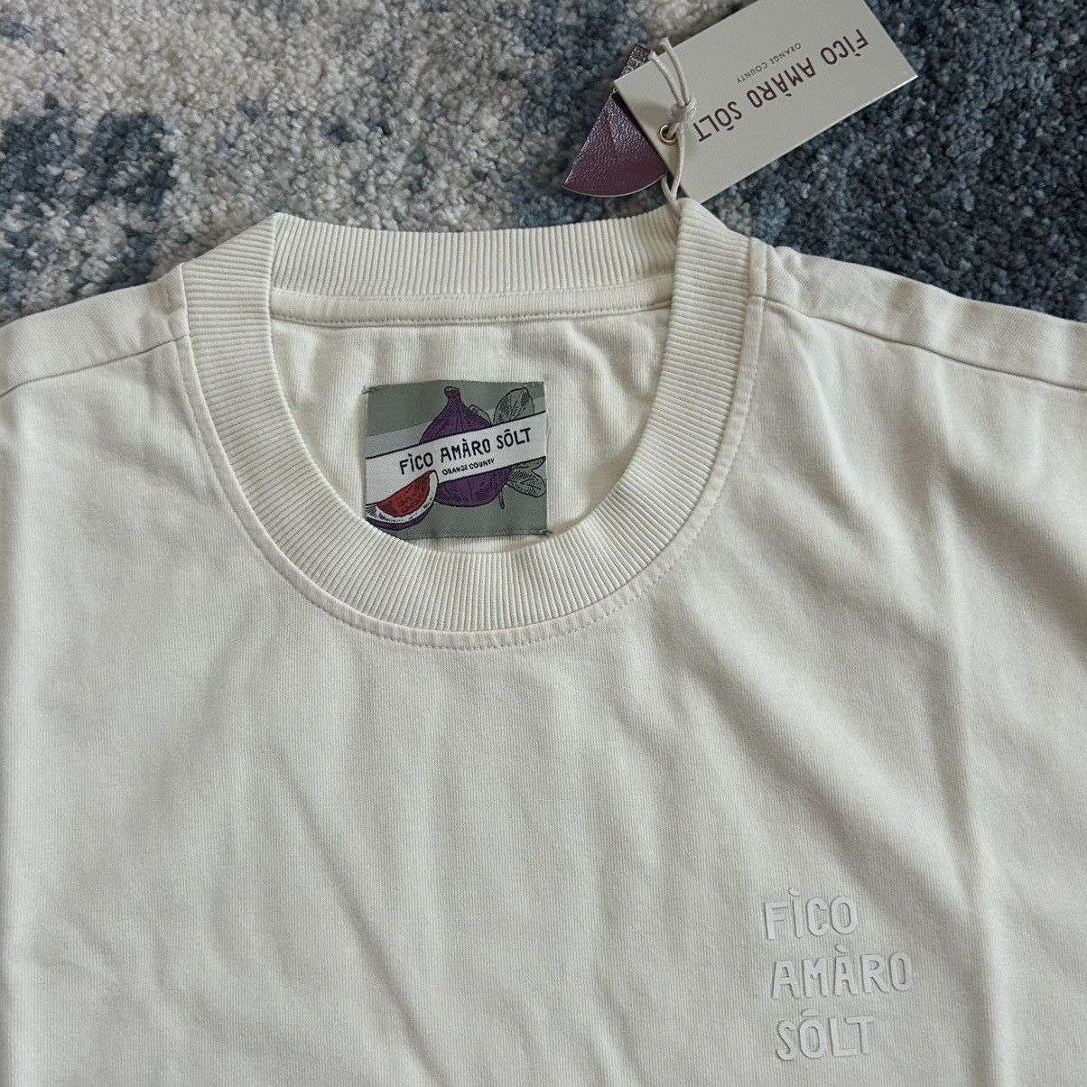 Vintage FìCO AMÀRO SÔLT BLiND STiTCH CACTUS TEE CREAM ORANGE COUNTY Size US XL / EU 56 / 4 - 11 Thumbnail