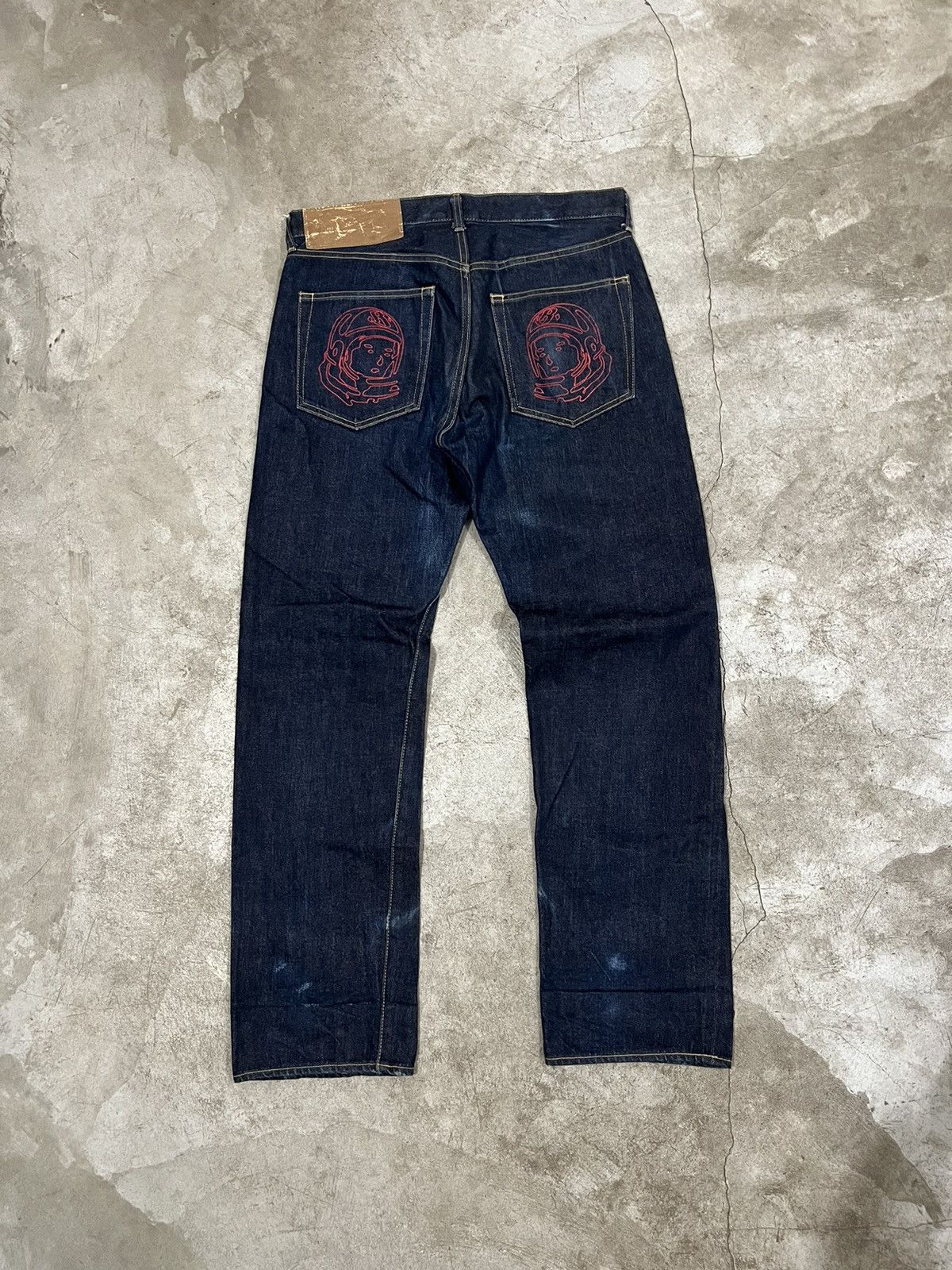 Billionaire Boys Club OG BBC Running Dog/Astronauts Selvedge Raw Denim Jeans Size US 34 / EU 50 - 3 Thumbnail
