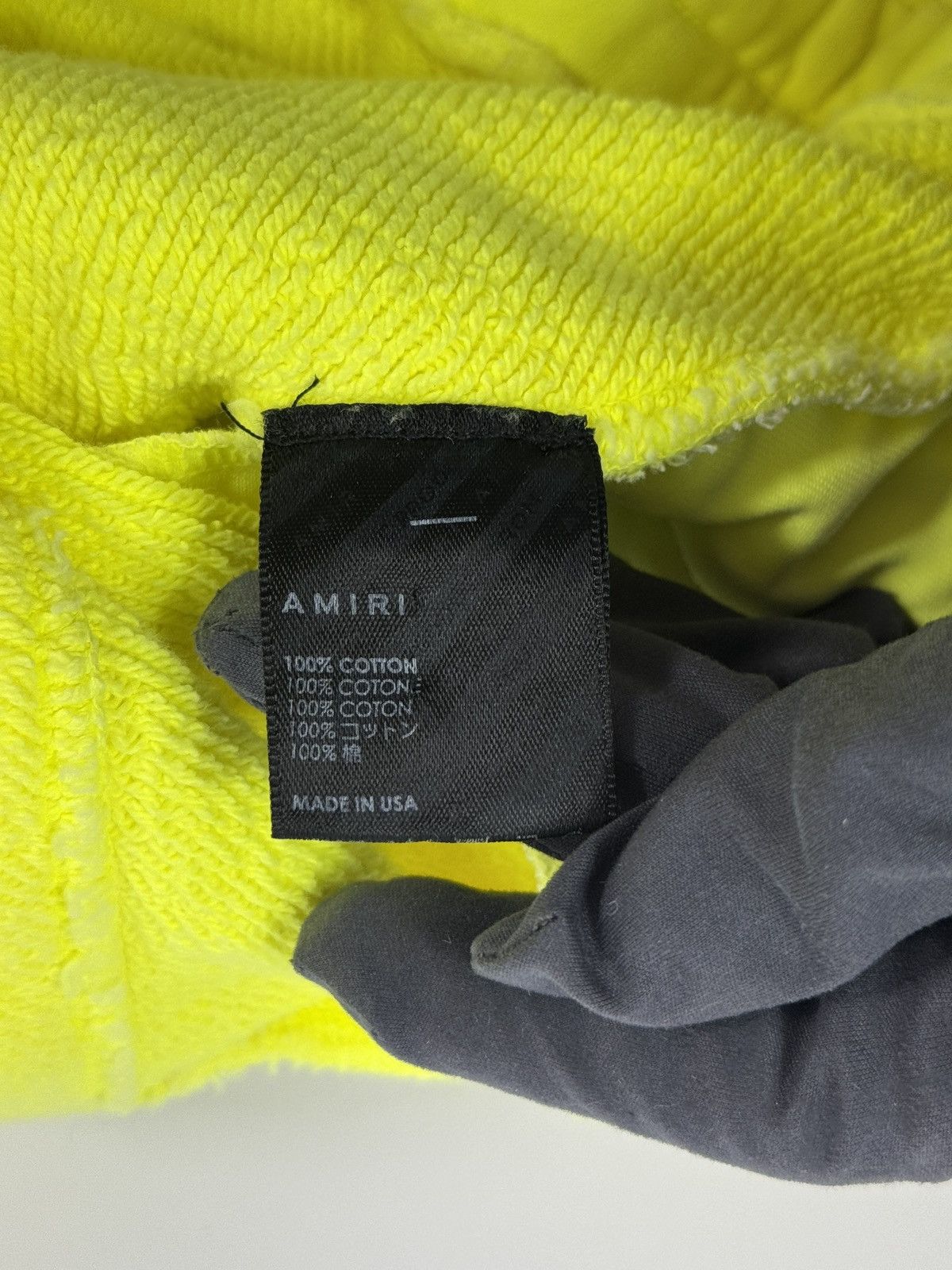 Amiri NEON YELLOW LOGO PRINT SHORTS Size US 38 / EU 54 - 6 Thumbnail