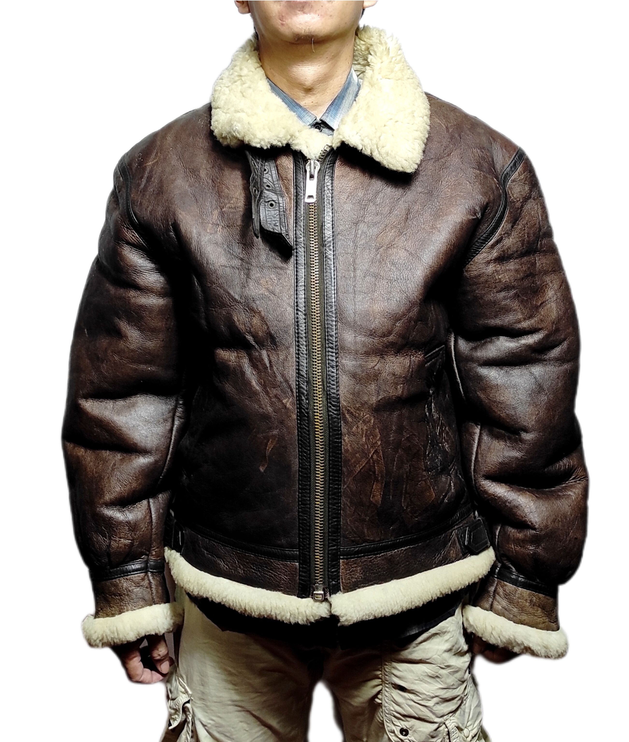B 3 Beautiful Type B3 Bomber Jacket Genuine Sheepskin | Grailed