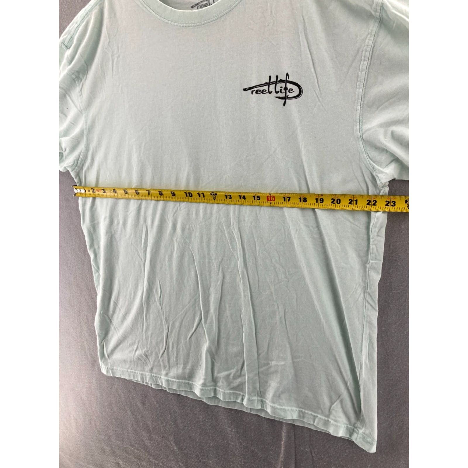 Alife Reel Life T-Shirt Mens XL White Short Sleeve Crew Neck Fishing Outdoors Lightweight Soft Size US XL / EU 56 / 4 - 3 Thumbnail