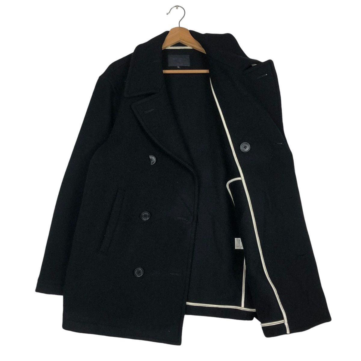 Vintage 🔥WOOL JACKET DOUBLE COLLAR ALL GOOD THINGS ISSEY MIYAKE Size US L / EU 52-54 / 3 - 13 Thumbnail