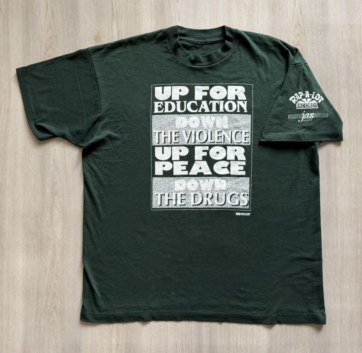 Vintage Rare 90s Rap-A-Lot Records Care-A-Lot Drugs/ Violence Sz L Size US L / EU 52-54 / 3 - 1 Thumbnail