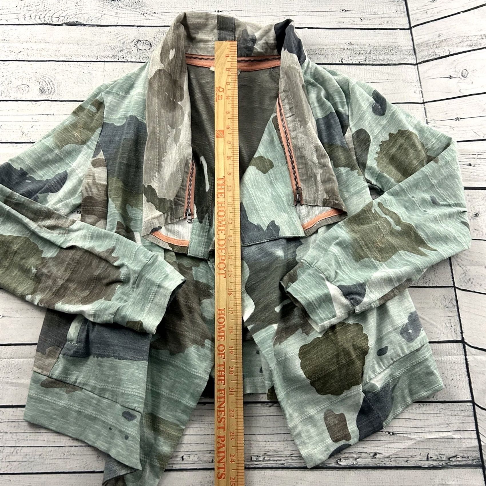 Vintage Mystree Camo Cardigan Sweatshirt Women Small Green Size S / US 4 / IT 40 - 3 Thumbnail