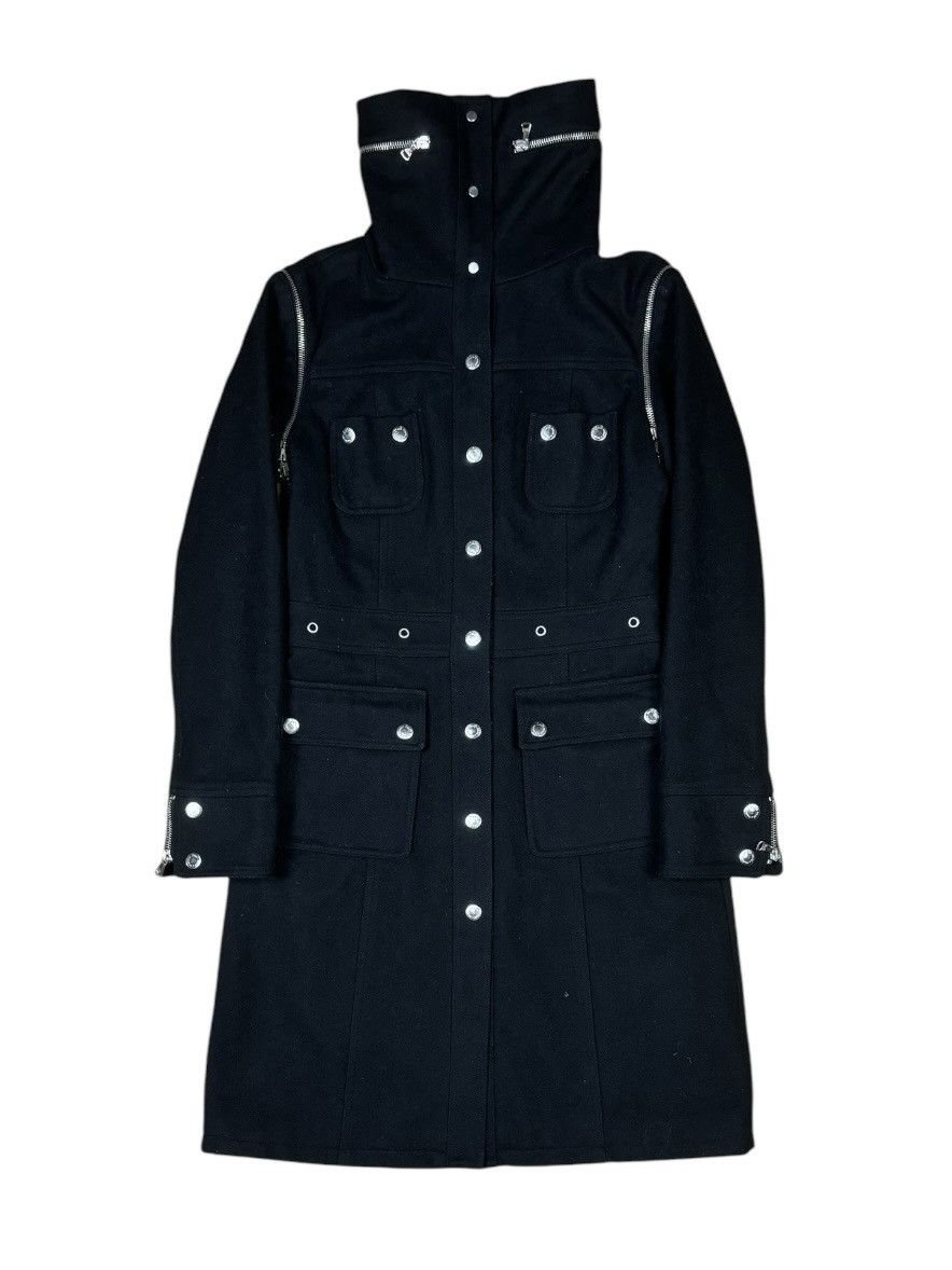 Dolce & Gabbana Dolce & Gabbana Studded Woolen Coat with Detachable Sleeves Size M / US 6-8 / IT 42-44 - 2 Thumbnail