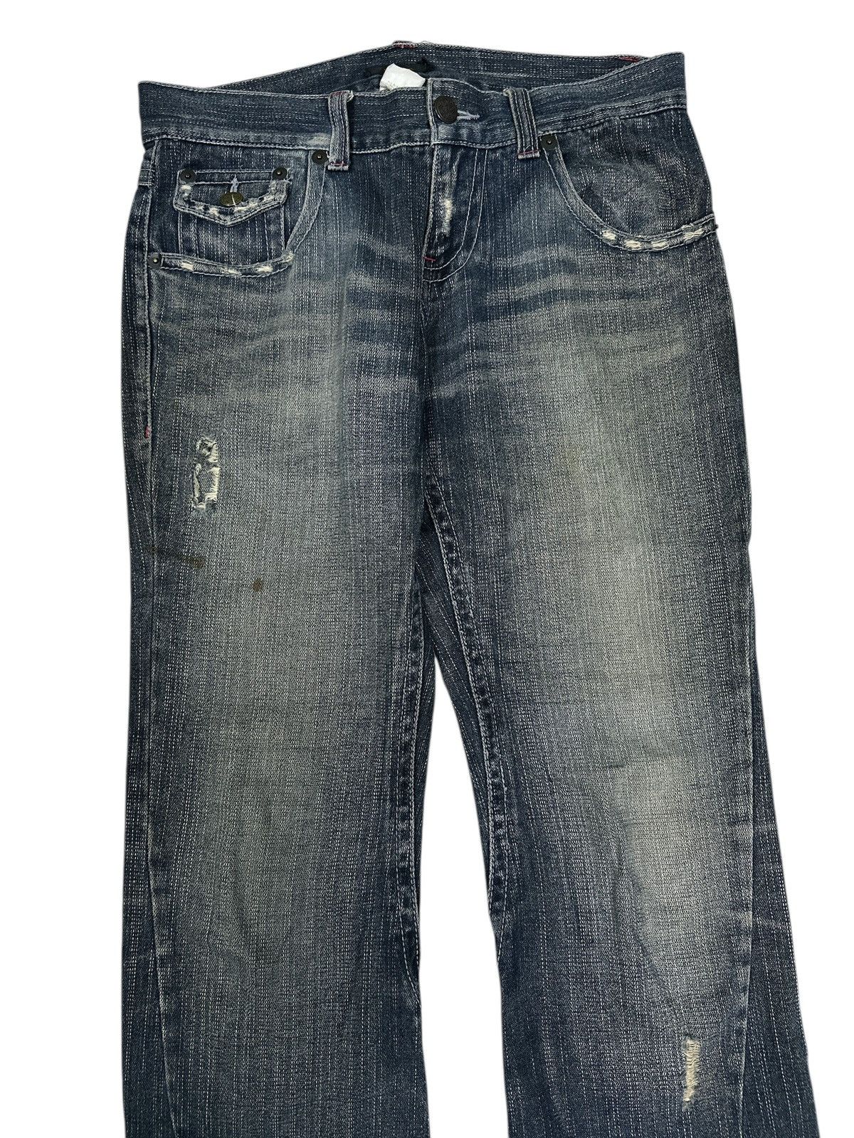 Vintage Flare 🎌💥 Rand crap Bootcut Flare Distress Denim Size US 34 / EU 50 - 4 Thumbnail