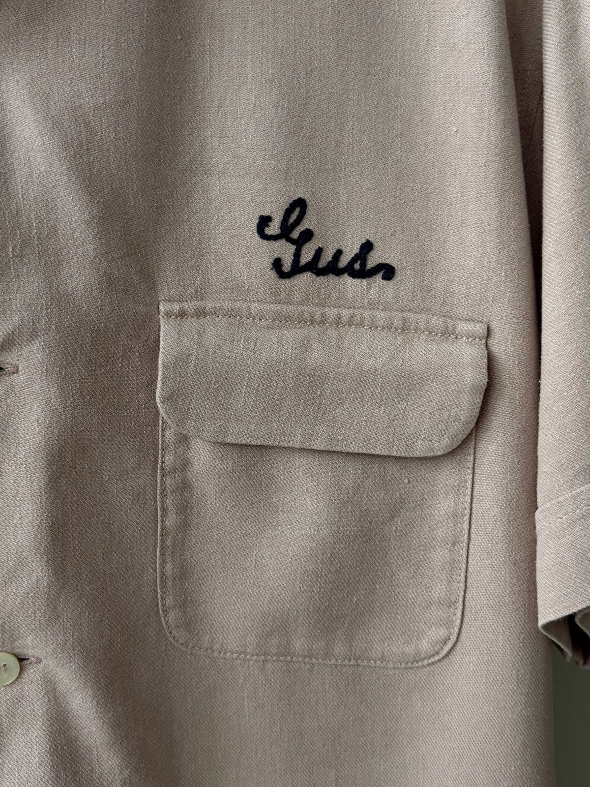Pherrow's Pherrows Linen & Silk bowling shirt - Pink Size US XL / EU 56 / 4 - 6 Thumbnail