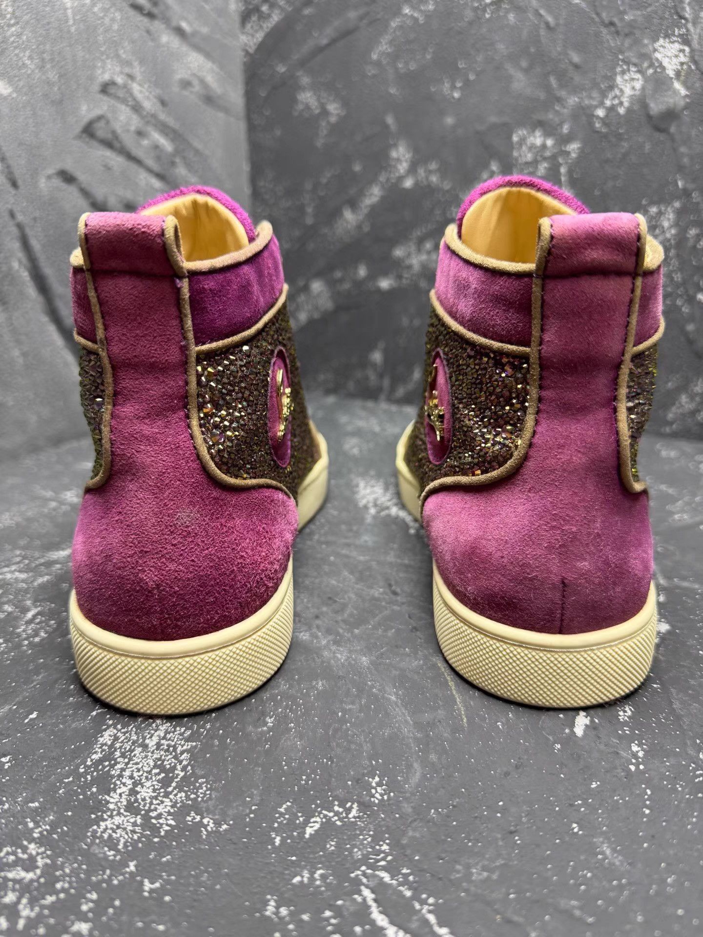 Christian Louboutin Christian Louboutin High-TopSneakers with Full Crystals Q10 Size US 6 / IT 36 - 6 Thumbnail