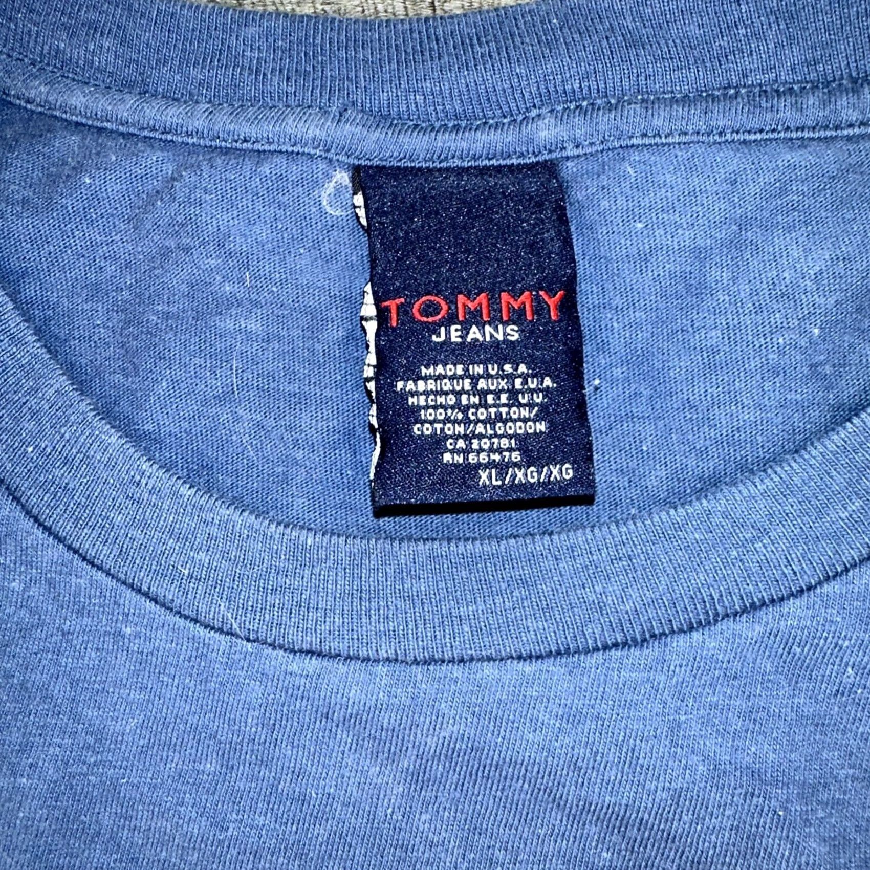 Tommy Hilfiger VINTAGE Tommy Jeans Tank Top Shirt XL Men Blue Size US XL / EU 56 / 4 - 3 Thumbnail