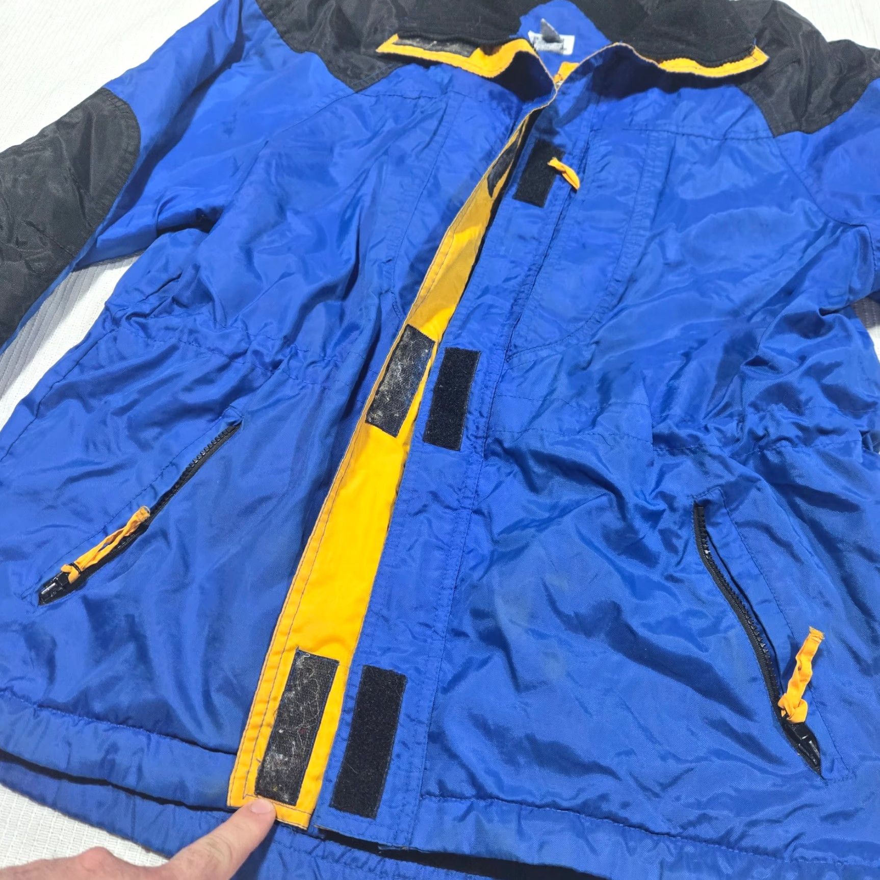 Vintage Polar Edge Blue Water Resistant Wind Proof Fleece Lined Jacket Coat Adult Mens L Size US L / EU 52-54 / 3 - 3 Thumbnail