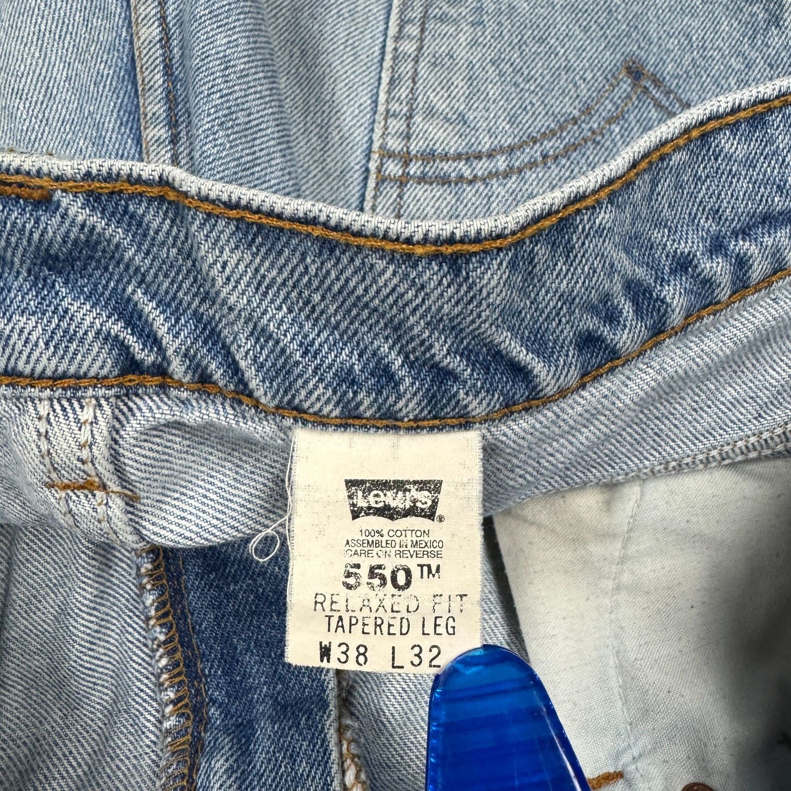 Levi's VTG Levi's 550 Orange Tab W38 L32 Relaxed Faded Jeans Size US 38 / EU 54 - 5 Thumbnail