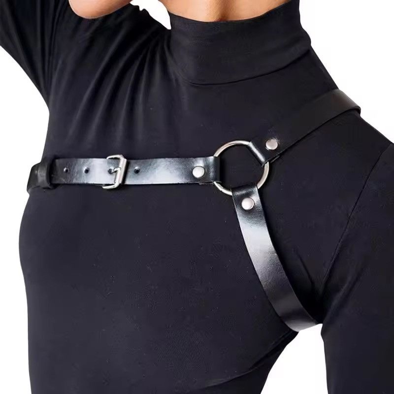Leather Chest Harness Belt Size ONE SIZE - 2 Thumbnail