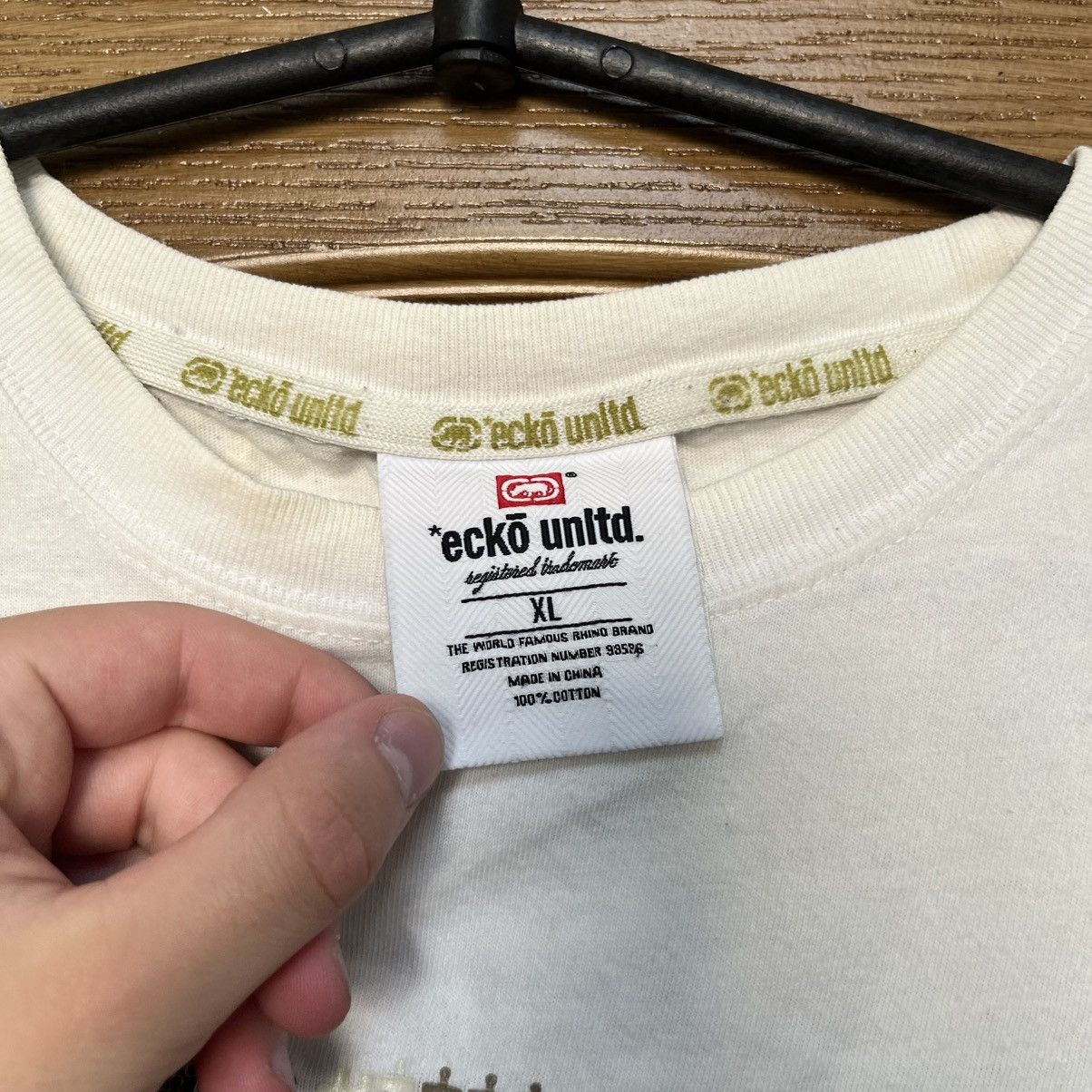 Ecko Unltd. Vintage Ecko Unltd T-Shirt Big Logo Baggy Y2K Avantgarde 90s Size US XL / EU 56 / 4 - 10 Thumbnail