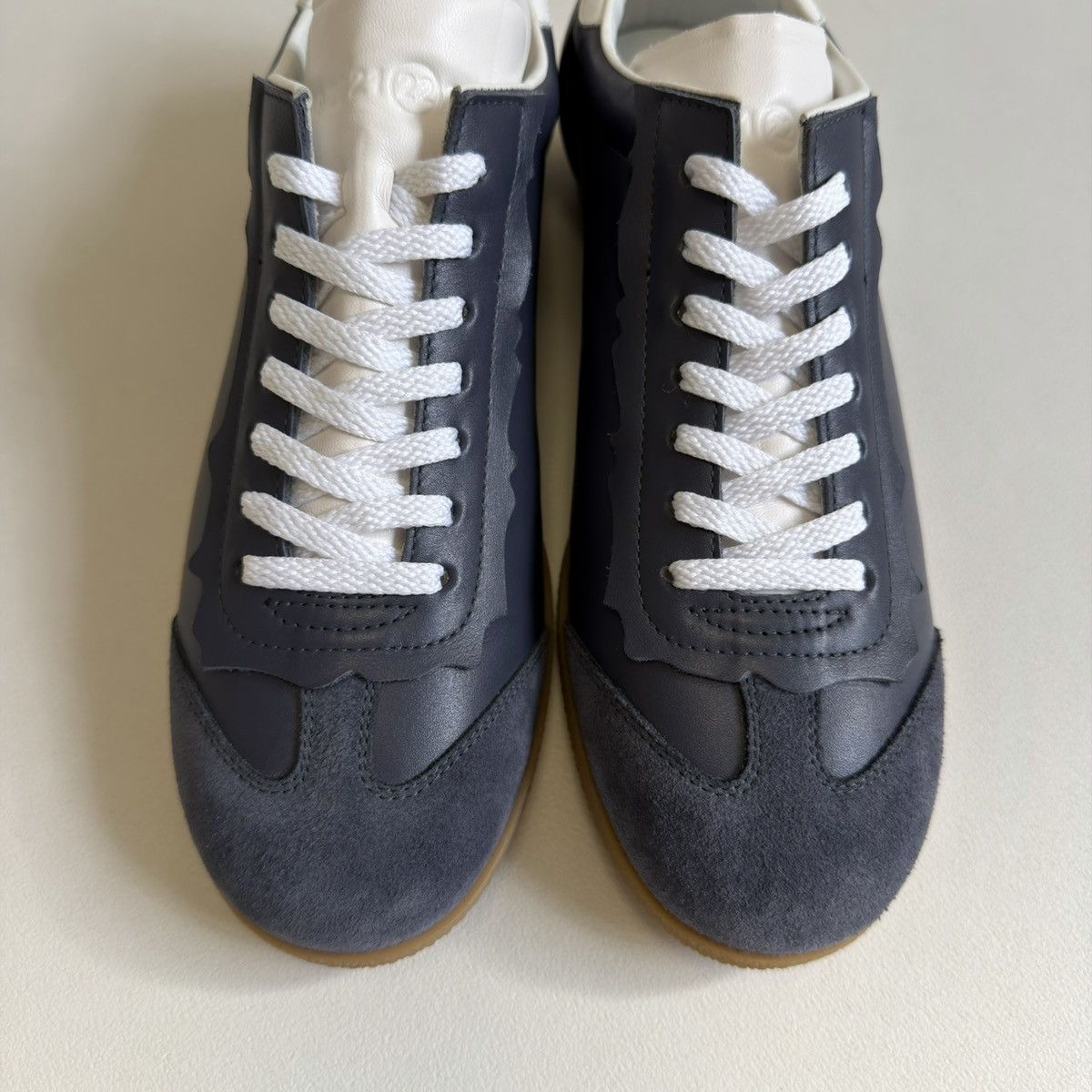 Maison Margiela Gray Leather ‘Featherlight’ Sneakers Size US 10 / EU 43 - 13 Thumbnail