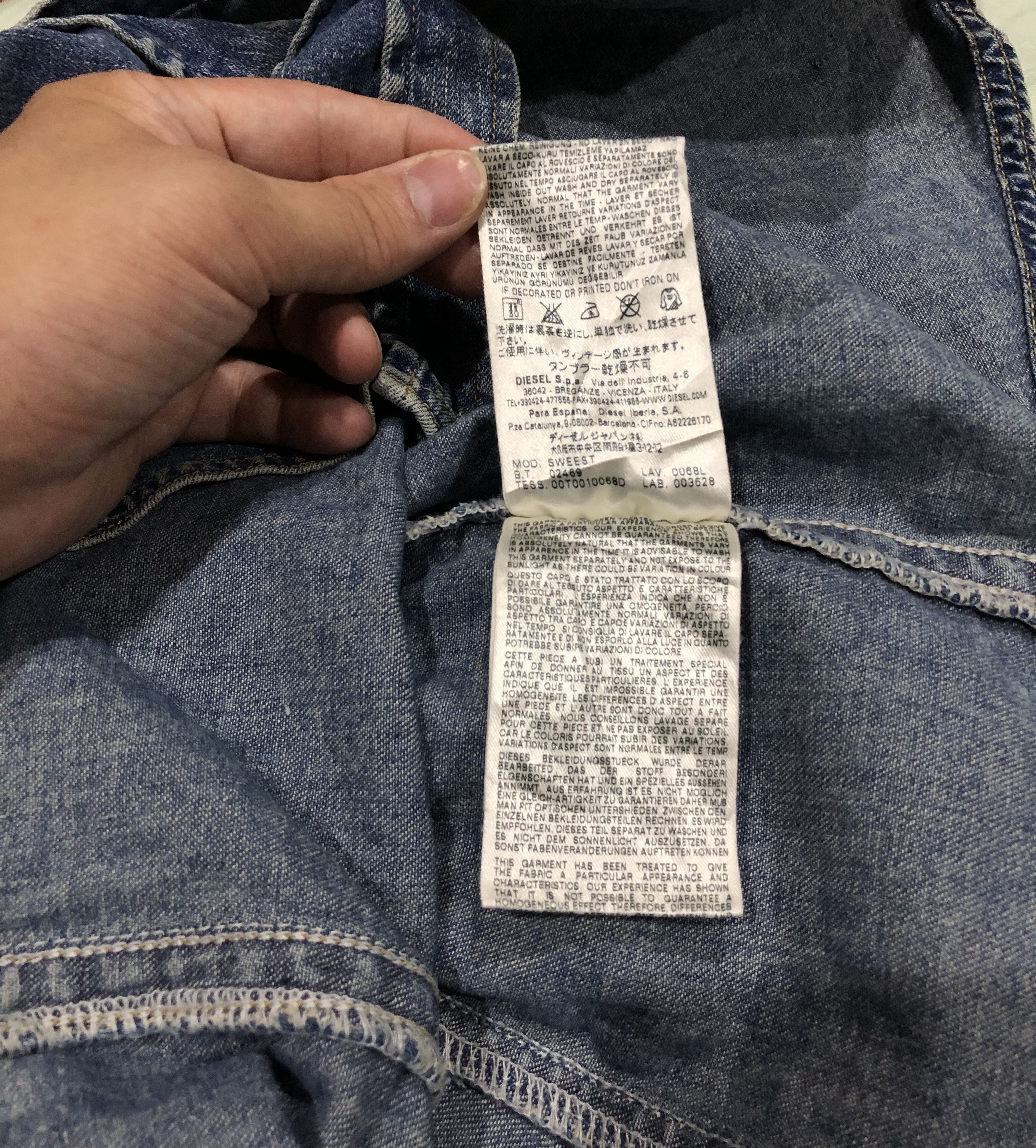 Diesel Vintage Diesel Industry Paint Splattered Denim Western Shirt Size US S / EU 44-46 / 1 - 12 Thumbnail