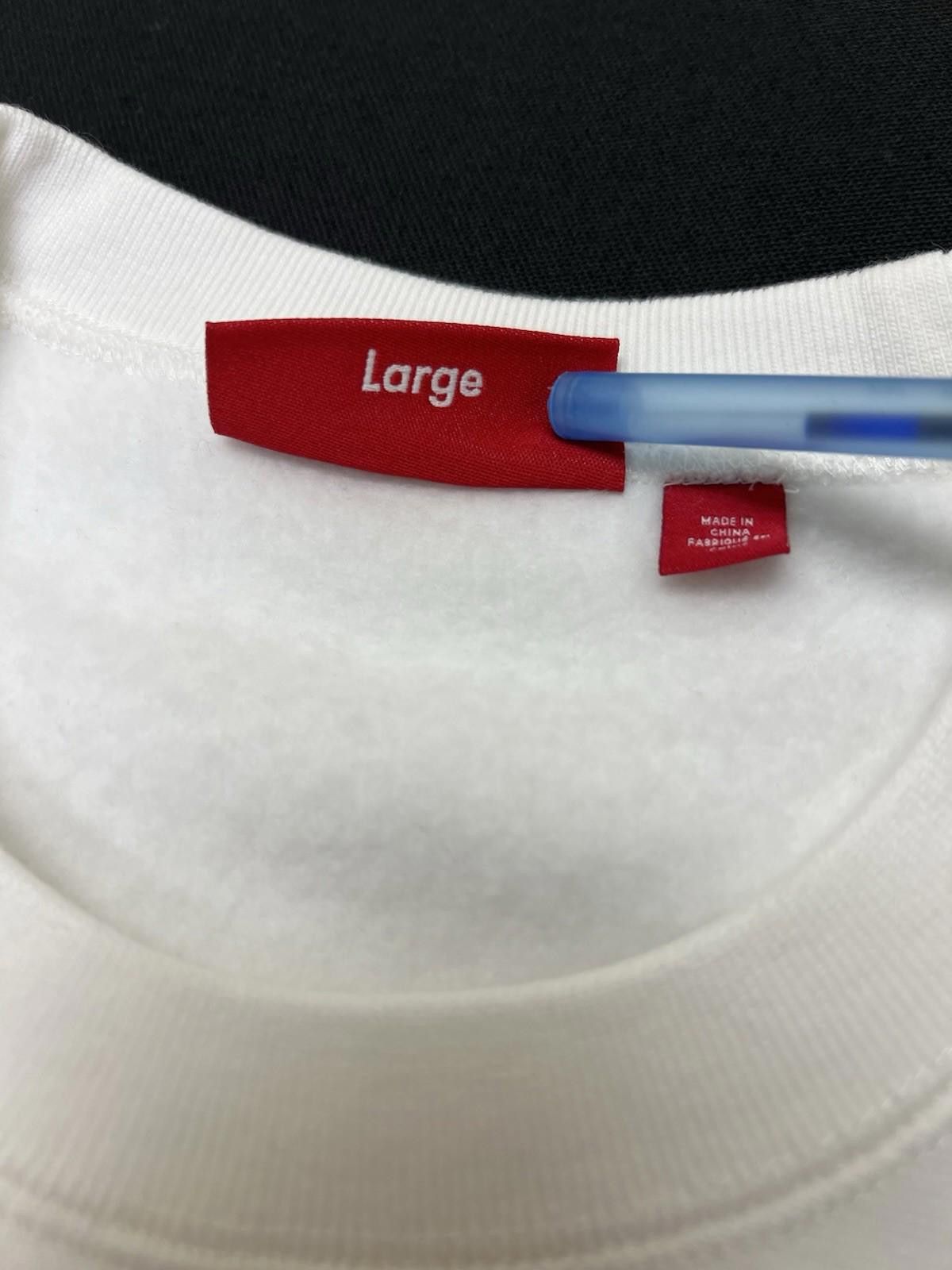 Supreme SS25 Supreme Washed Box Logo Crewneck White L Large Size US L / EU 52-54 / 3 - 6 Thumbnail