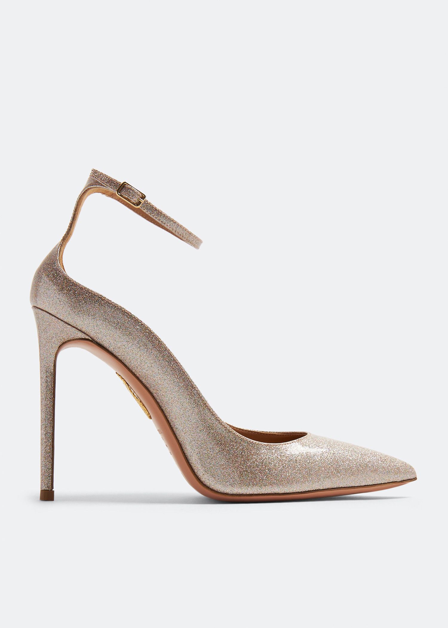 Aquazzura o1srvl11e1024 Heel in Beige Size US 7 / IT 37 - 2 Thumbnail