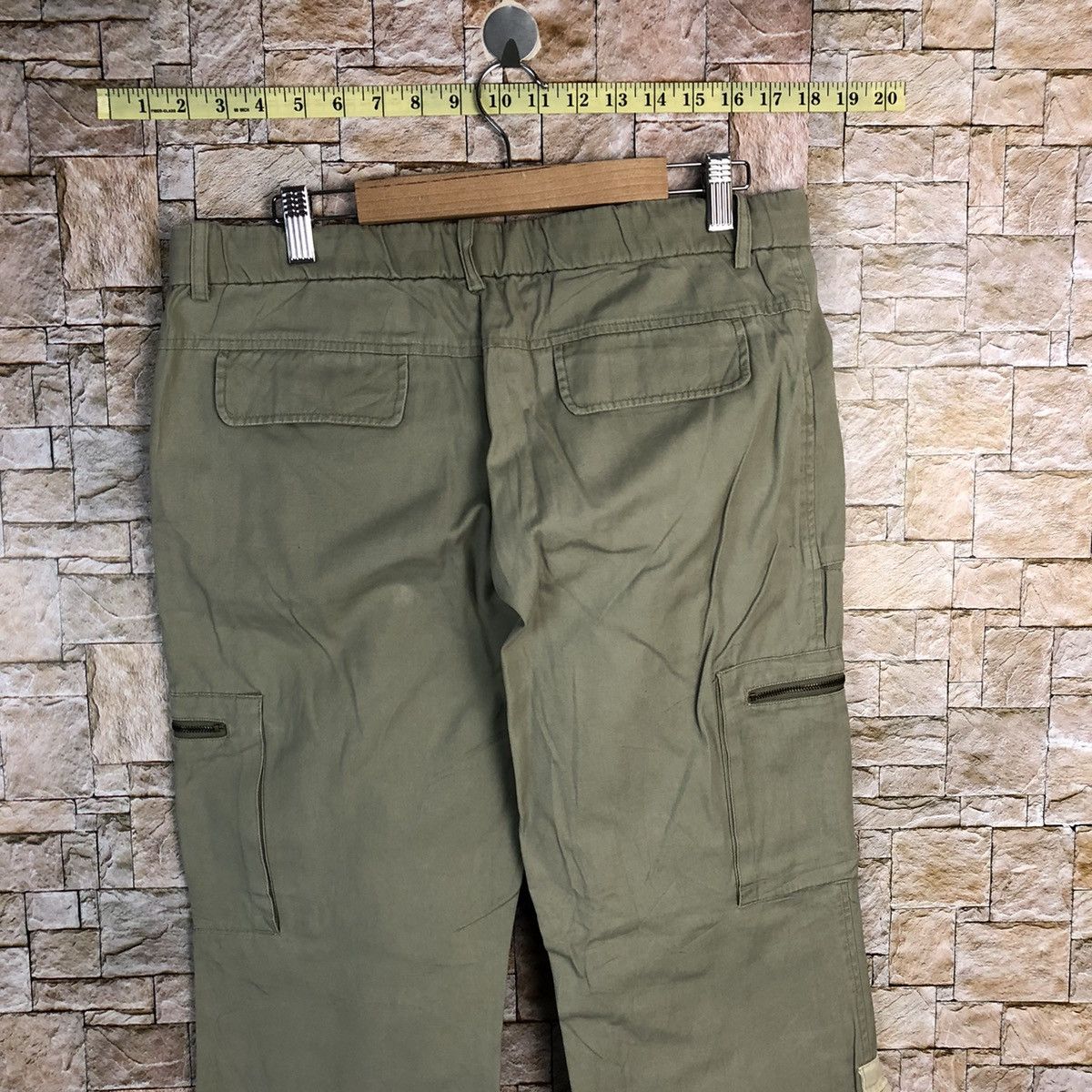 Japanese Brand Q Top Green utility streetwear Cargo Multipocket Pants #A437 Size US 30 / EU 46 - 17 Thumbnail