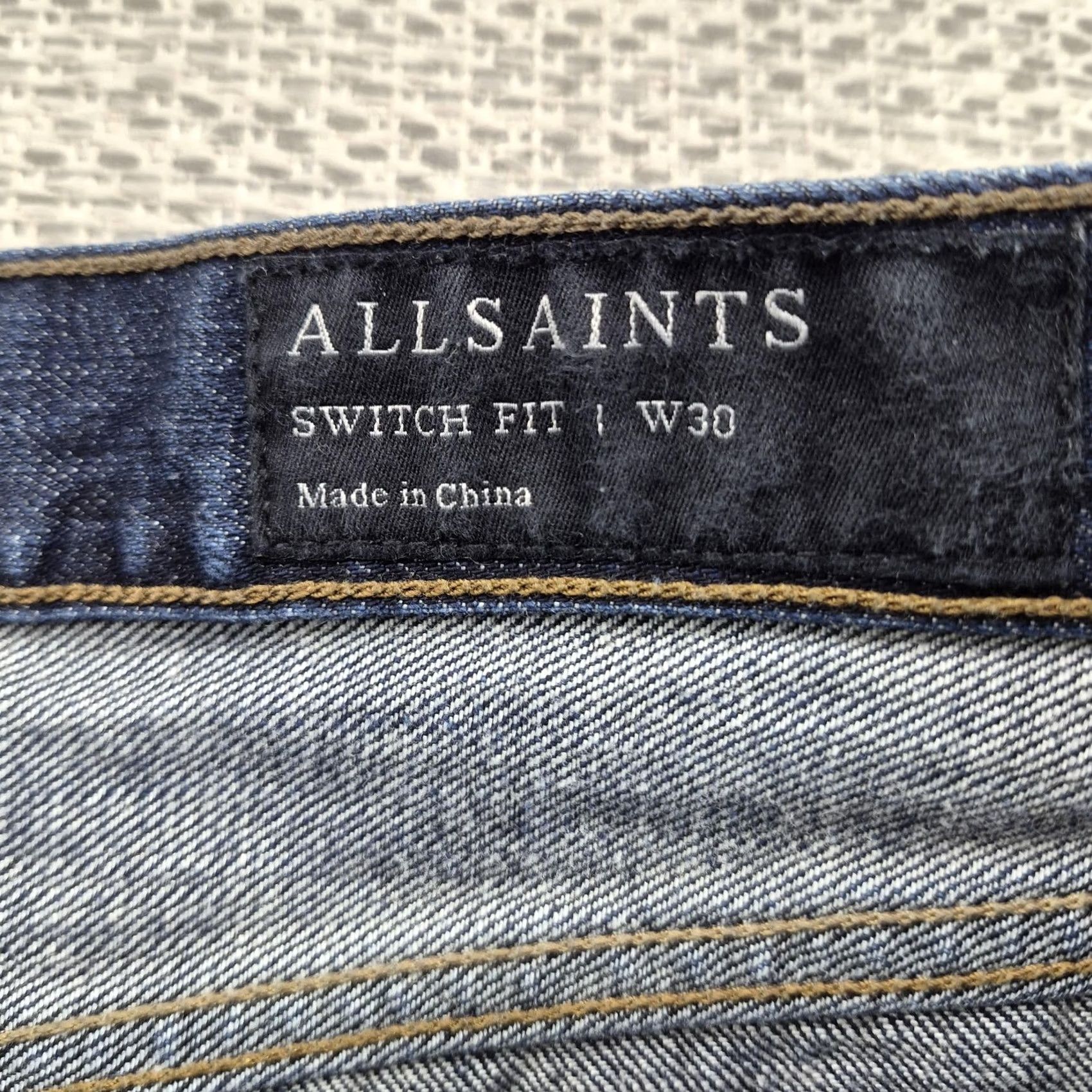 Allsaints AllSaints Mens Bermuda Shorts 30 Blue Stamp Switch Denim Casual Button Fly Bermuda Shorts Mens 30 Blue Stamp Switch Denim Short 5-Pocket Design Size US 30 / EU 46 - 3 Thumbnail