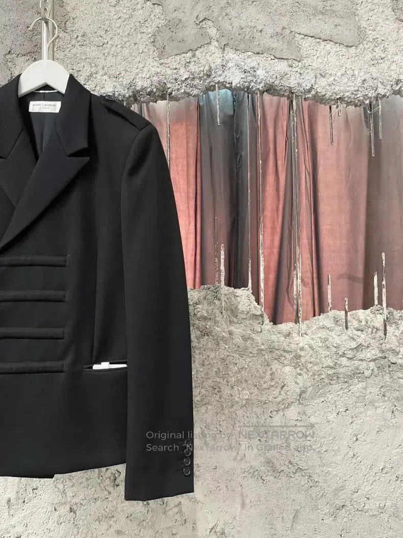 Saint Laurent Paris Saint Laurent Courtly Style Blazer. Size US L / EU 52-54 / 3 - 6 Thumbnail
