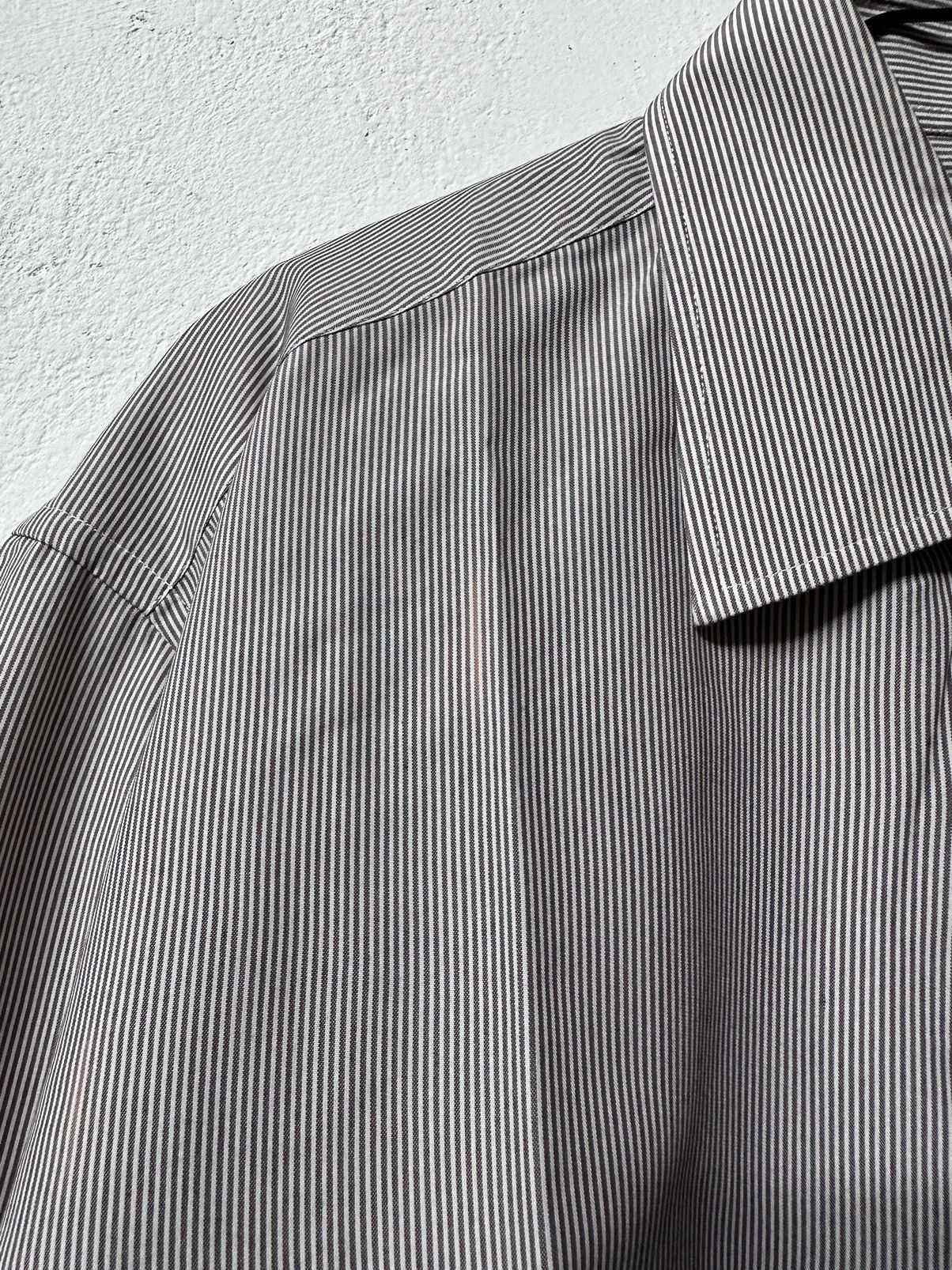 Balenciaga Vintage Balenciaga Striped Button Up Shirt Size US L / EU 52-54 / 3 - 5 Thumbnail