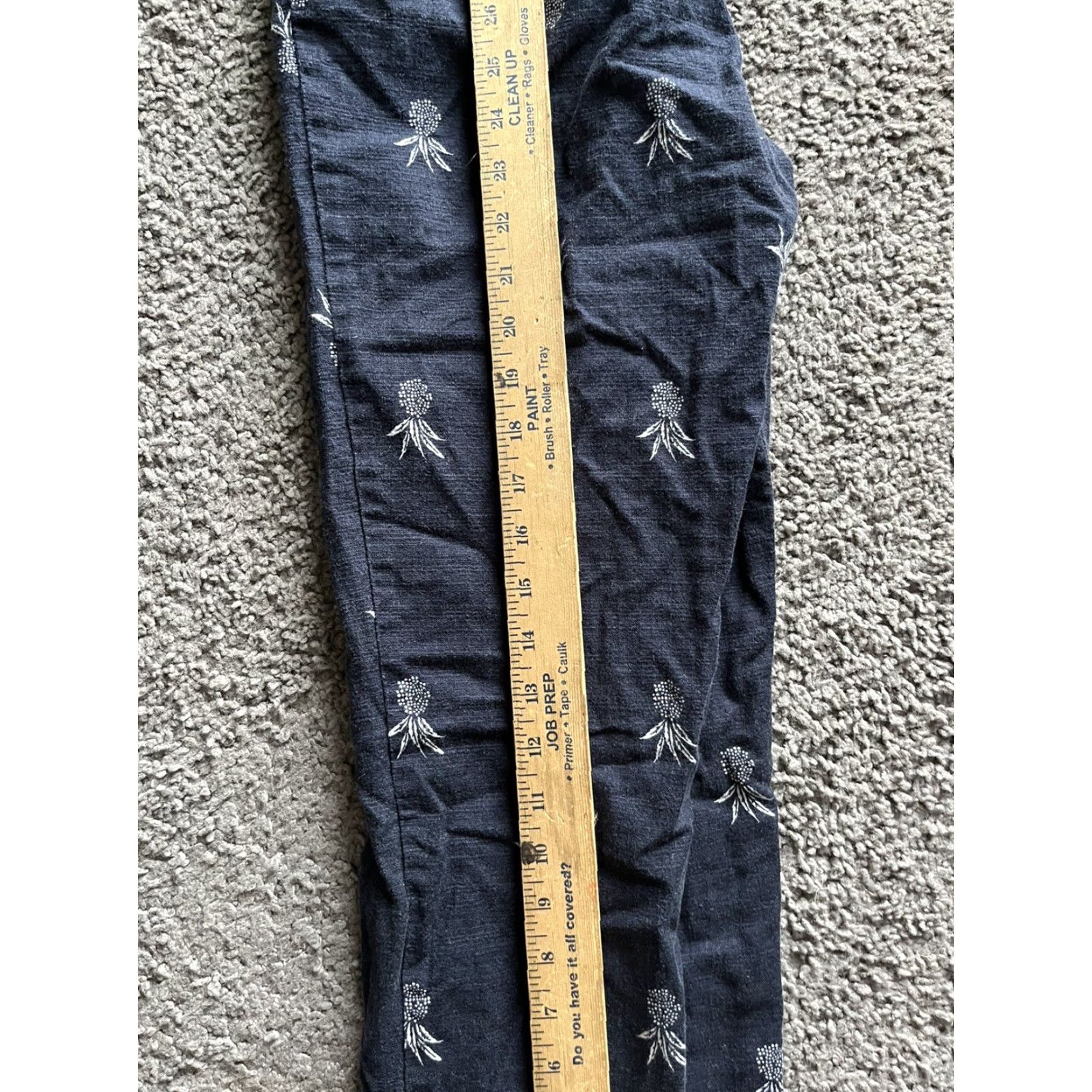 Ann Taylor Ann Taylor Pants Capri Blue Cotton Blend Twill AOP Hippie Designer Casual Travel 2 Womens Size 26" / US 2 / IT 38 - 6 Thumbnail
