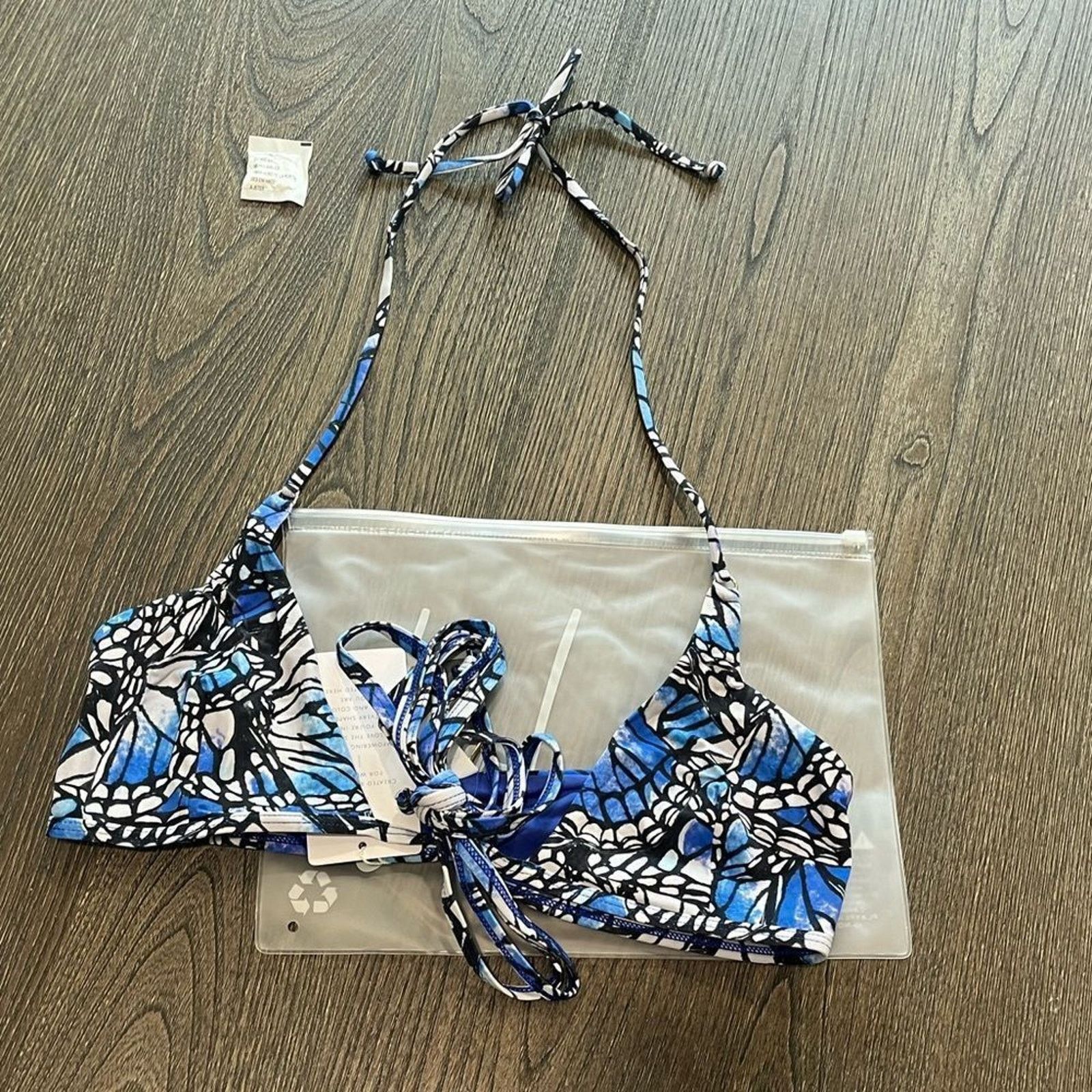 Vintage NWT Toluca Amina Bikini Top Waist Wrap Triangle Adonis XS/S Size ONE SIZE - 1 Thumbnail