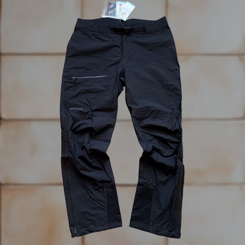 Marmot MARMOT MITRE PEAK 3L GORE TEX Shell MOUNTAINEERING Pants Women’s XL Black Rain Pants Womens Size 40" / US 18 - 1 Thumbnail