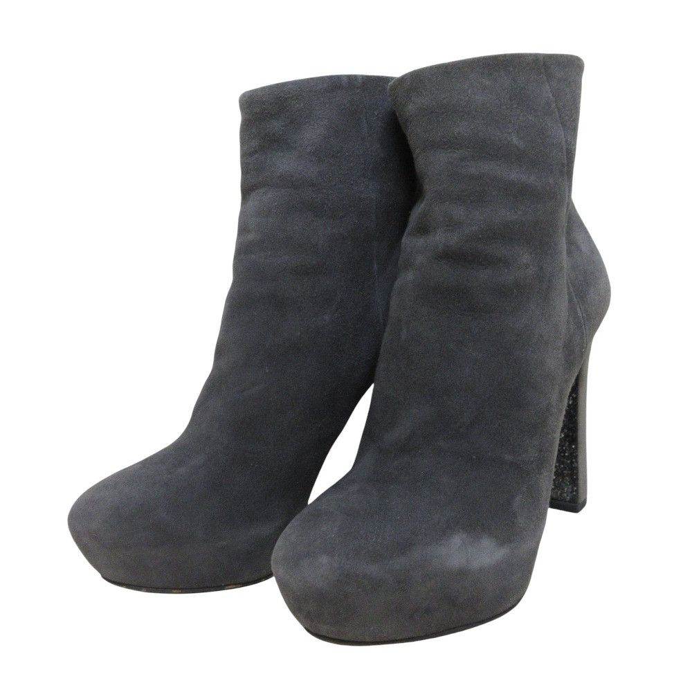 Miu Miu Miu Miu Miu Miu Suede Platform Short Boots Suede Shoes DUTY FREE for USA Size ONE SIZE - 1 Thumbnail