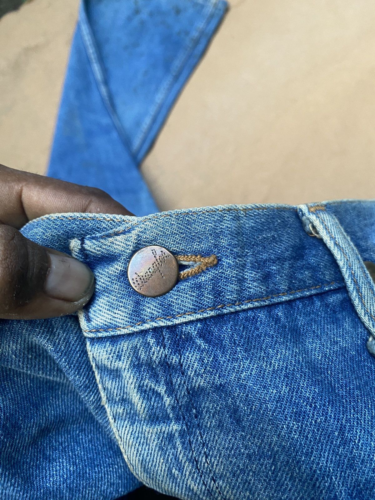If Six Was Nine × Le Grande Bleu (L.G.B.) × Wrangler Vintage Wrangler blue bell denim Size US 34 / EU 50 - 11 Thumbnail