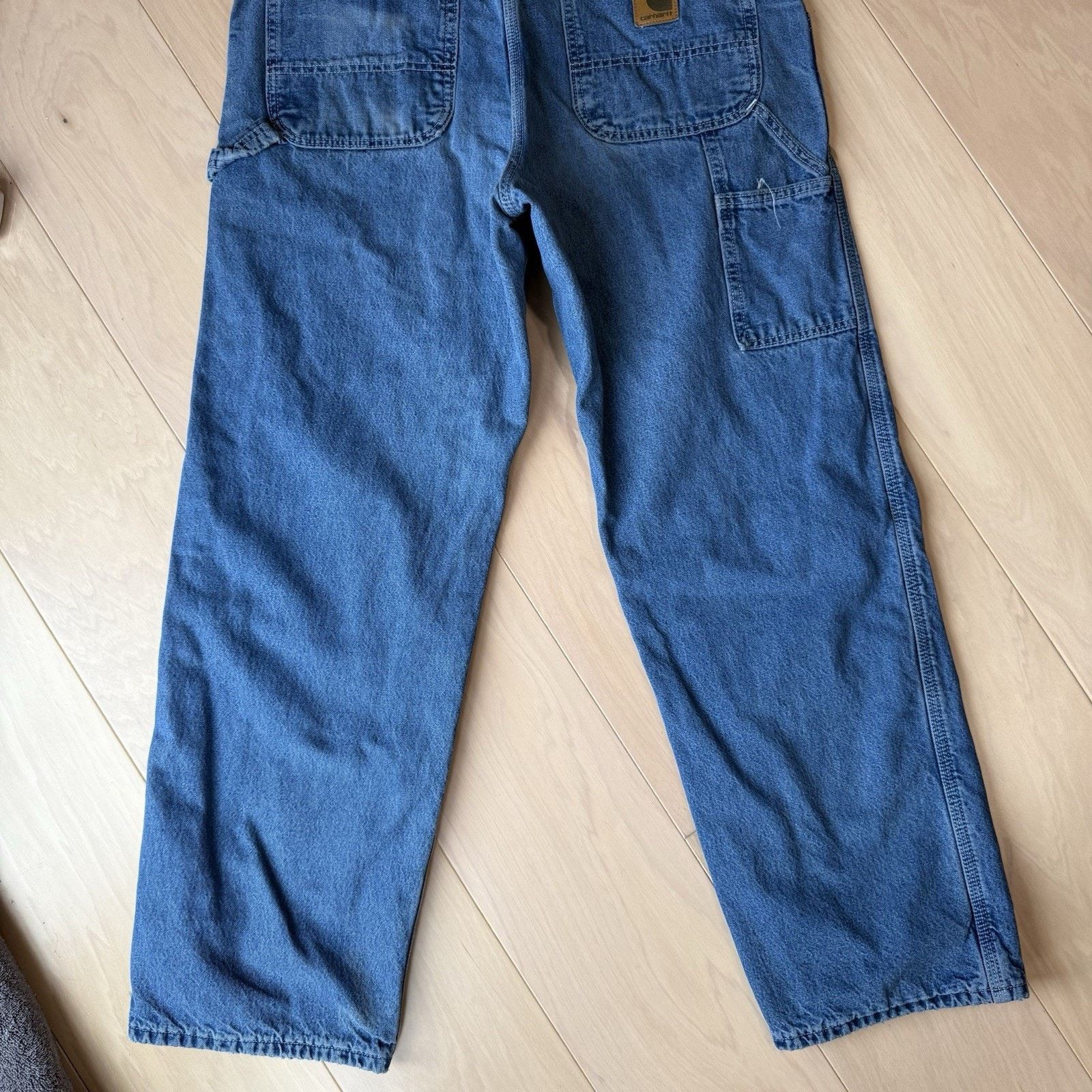 Carhartt × Vintage Carhartt Carpenter Pants 36 Blue Flannel Lined Heavy Denim Size US 36 / EU 52 - 7 Thumbnail