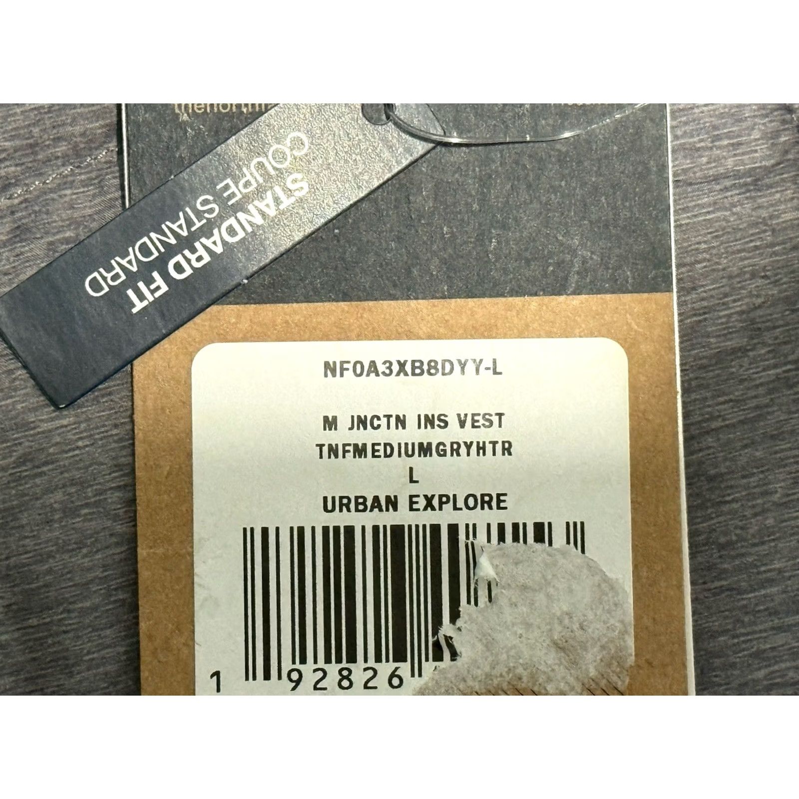 The North Face VINTAGE? NWT The North Face Junction Insulated Vest Mens L Gray Full Zip Quilted Size US L / EU 52-54 / 3 - 6 Thumbnail