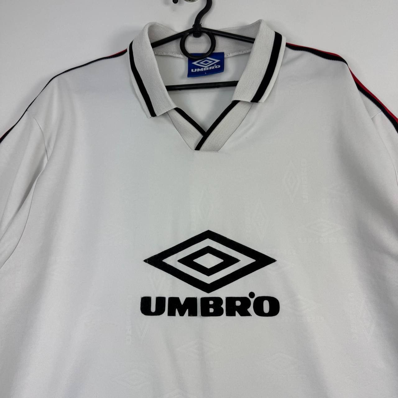 Umbro Umbro Logo Polo T-Shirt White Mens L Size US L / EU 52-54 / 3 - 2 Thumbnail