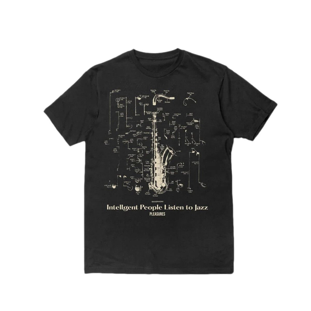 Pleasures NEW PLEASURES SAXOPHONE BLACK TEE SZ LARGE Size US L / EU 52-54 / 3 - 1 Thumbnail