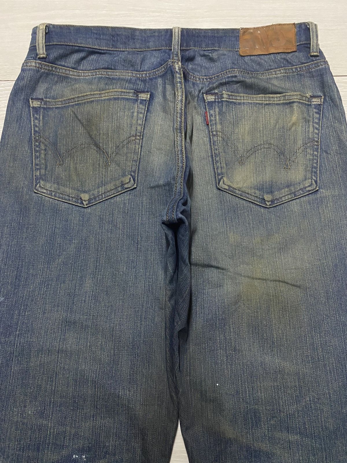 Japanese Brand Vintage Japanese Brand Edwin 503 Mud Wash Distressed Jeans Size US 34 / EU 50 - 4 Thumbnail