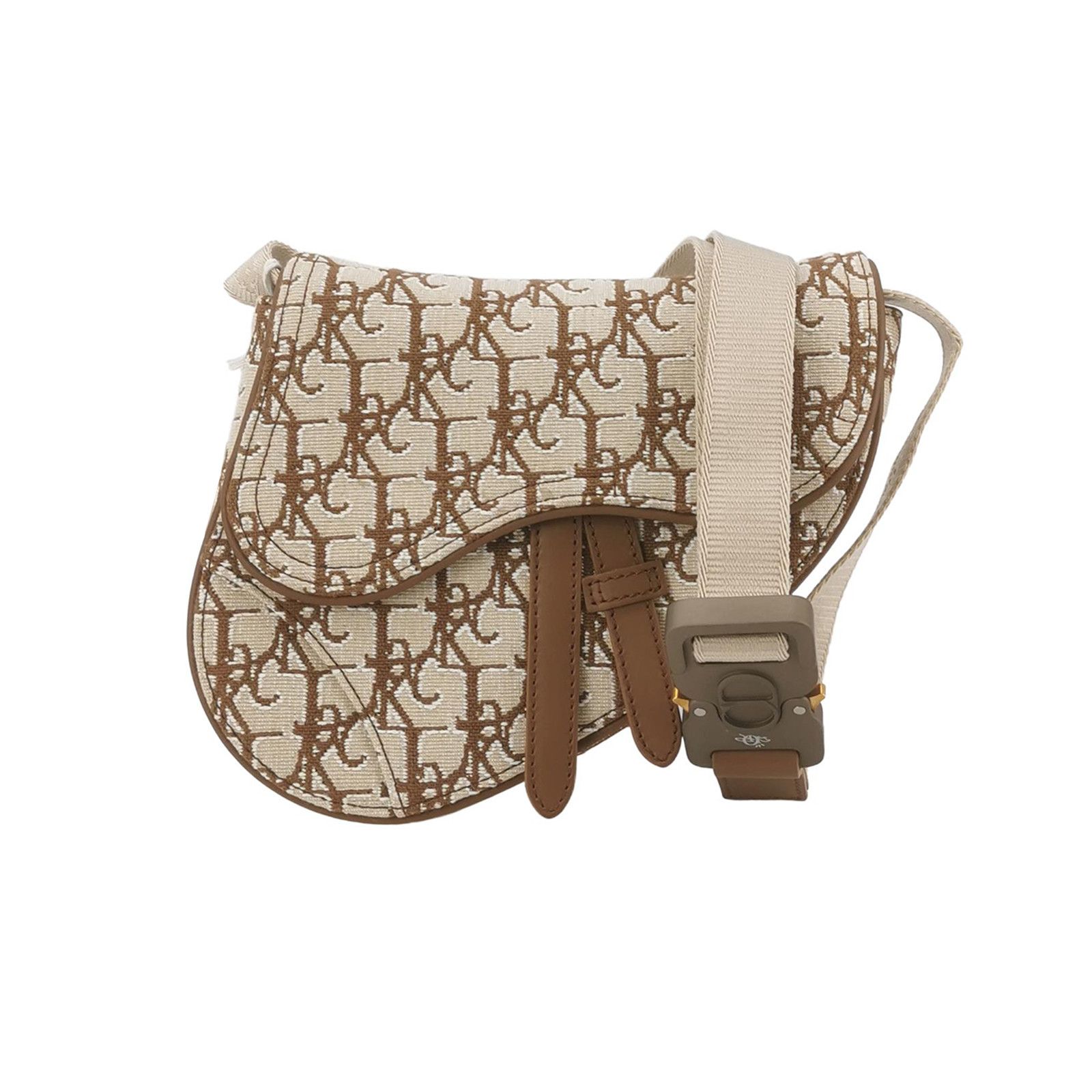 Dior X Cactus Jack Saddle Mini Bag in Beige, Women's