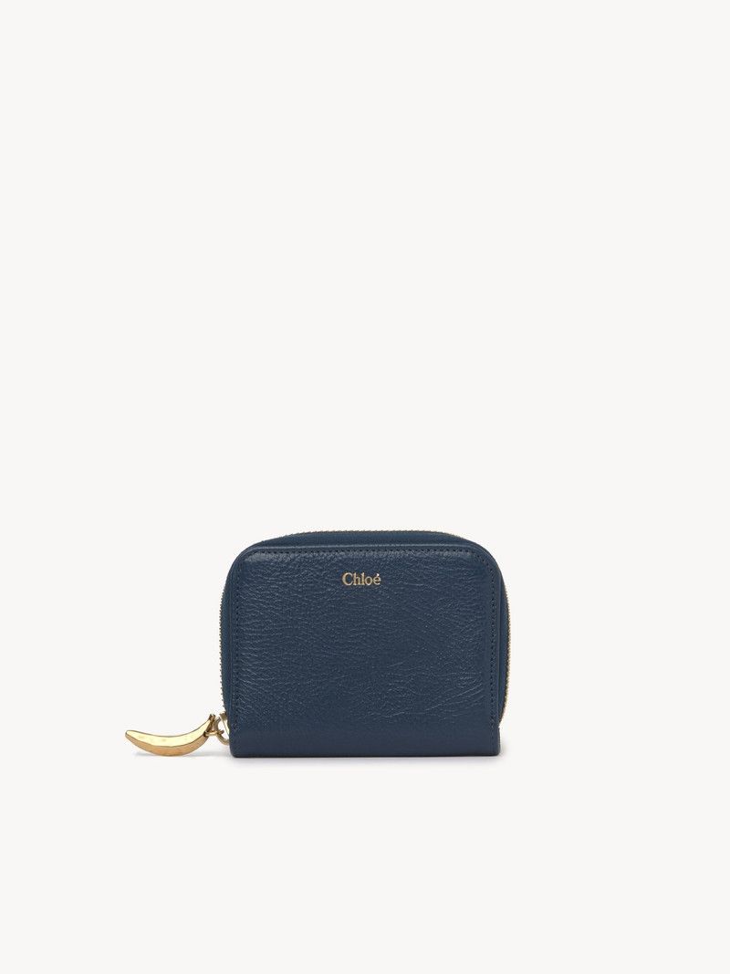 Chloe o1loc1c10226 Size: OS / Banana Zipped Coin Purse in Blue Size ONE SIZE - 1 Thumbnail