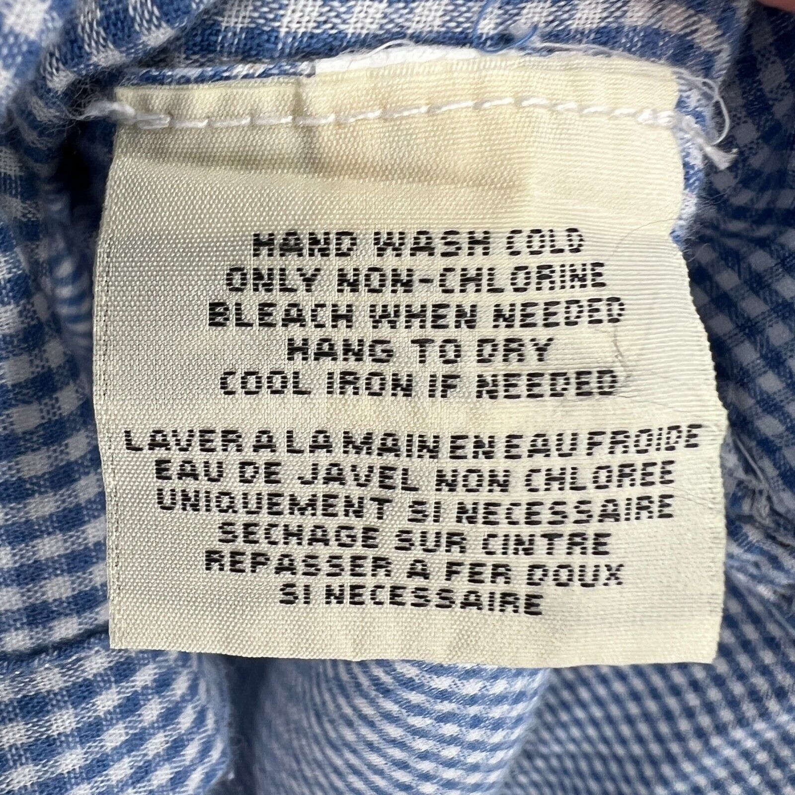 Denim & Supply Ralph Lauren Denim & Supply Ralph Lauren Blue White Gingham Plaid Size S Size S / US 4 / IT 40 - 8 Thumbnail