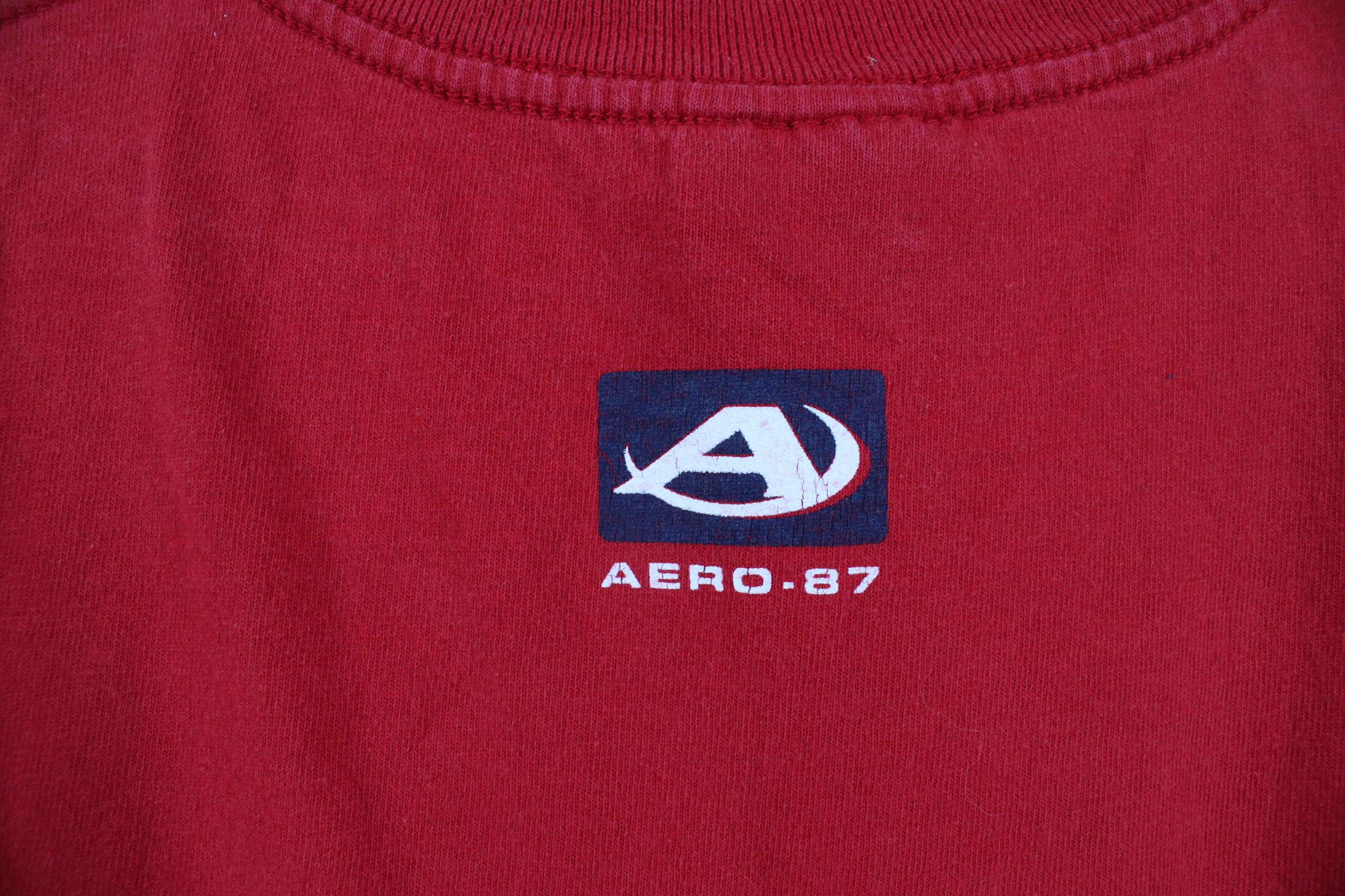 Aeropostale × Vintage Vintage 90s Y2K Aeropostale Spell Short Sleeve T-Shirt Red Size US M / EU 48-50 / 2 - 8 Thumbnail