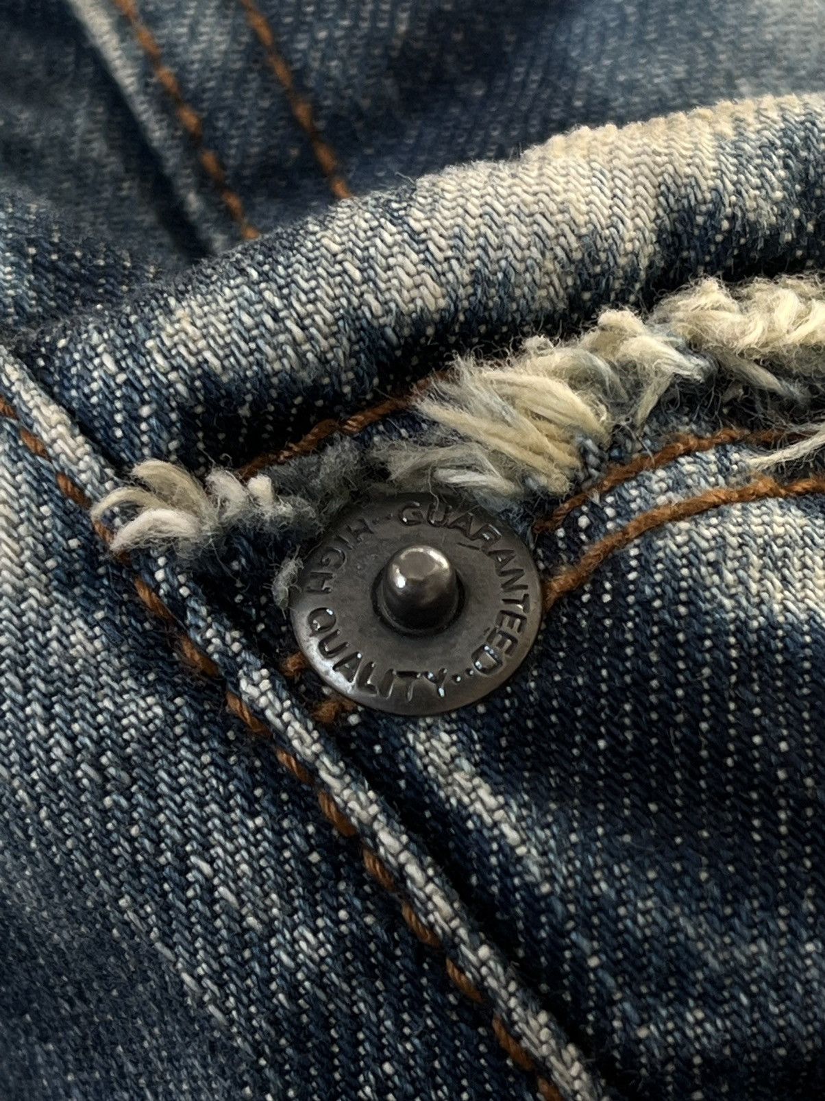 If Six Was Nine SEMANTIC DESIGN JAPANESE DENIM FADED WASHED JEANS Size US 32 / EU 48 - 10 Thumbnail