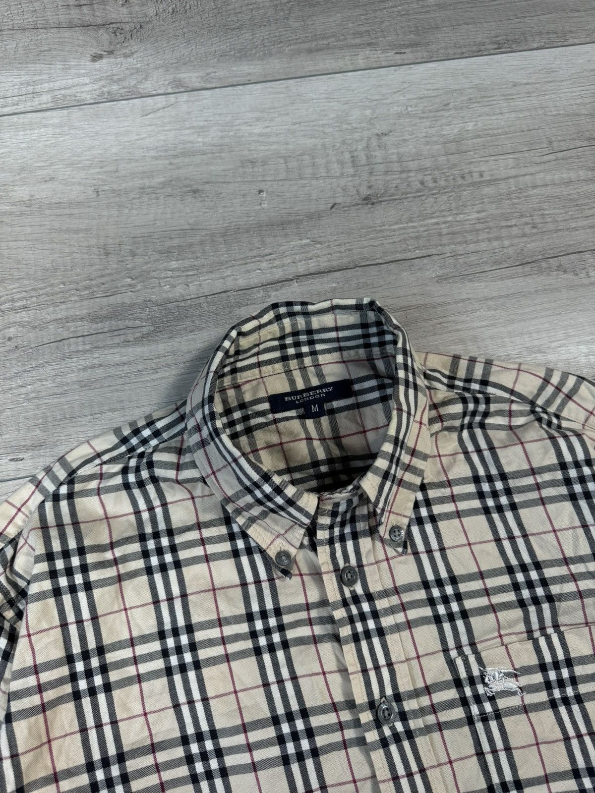 Burberry Vintage Burberry Short Sleeve Shirt Size US M / EU 48-50 / 2 - 3 Thumbnail