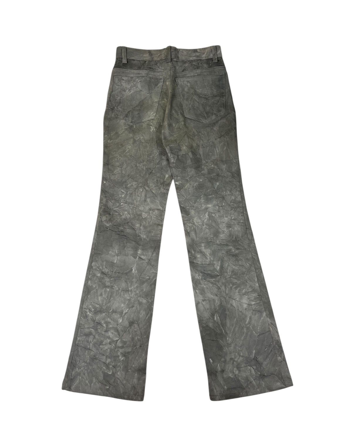 Japanese Brand Flare Japanese Brand A.S.M Grey Marble Pants Size US 27 - 2 Thumbnail