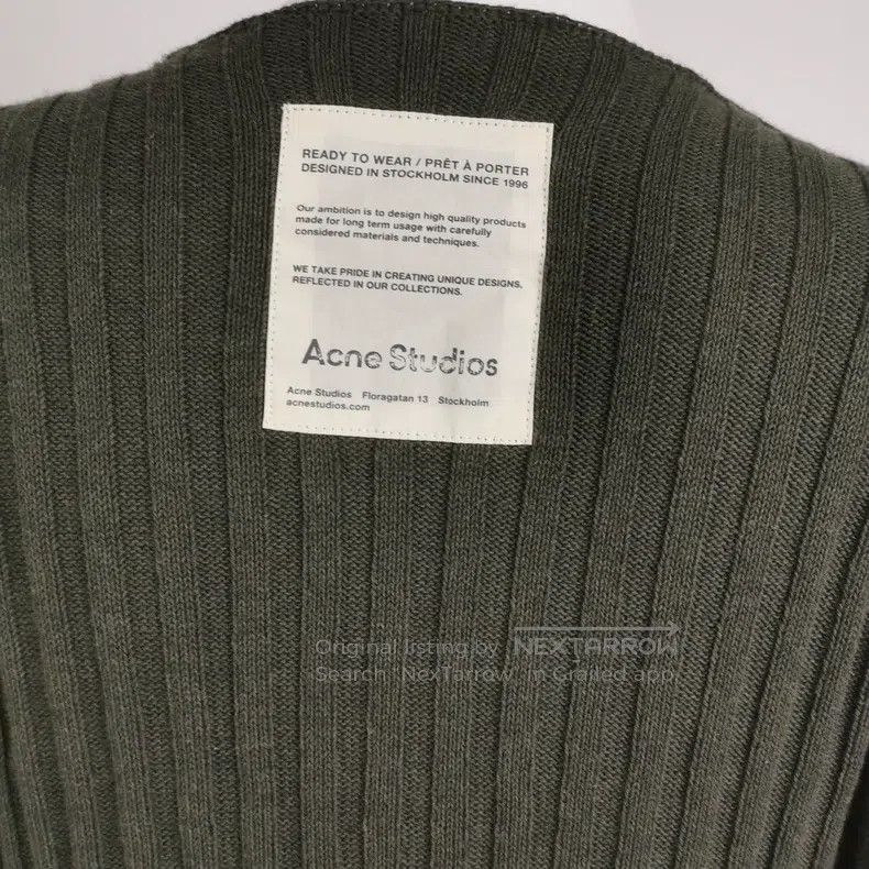 Acne Studios Acne Studios Cotton Solid Color Crew Neck Long Sleeve Swea Size XS / US 0-2 / IT 36-38 - 3 Thumbnail