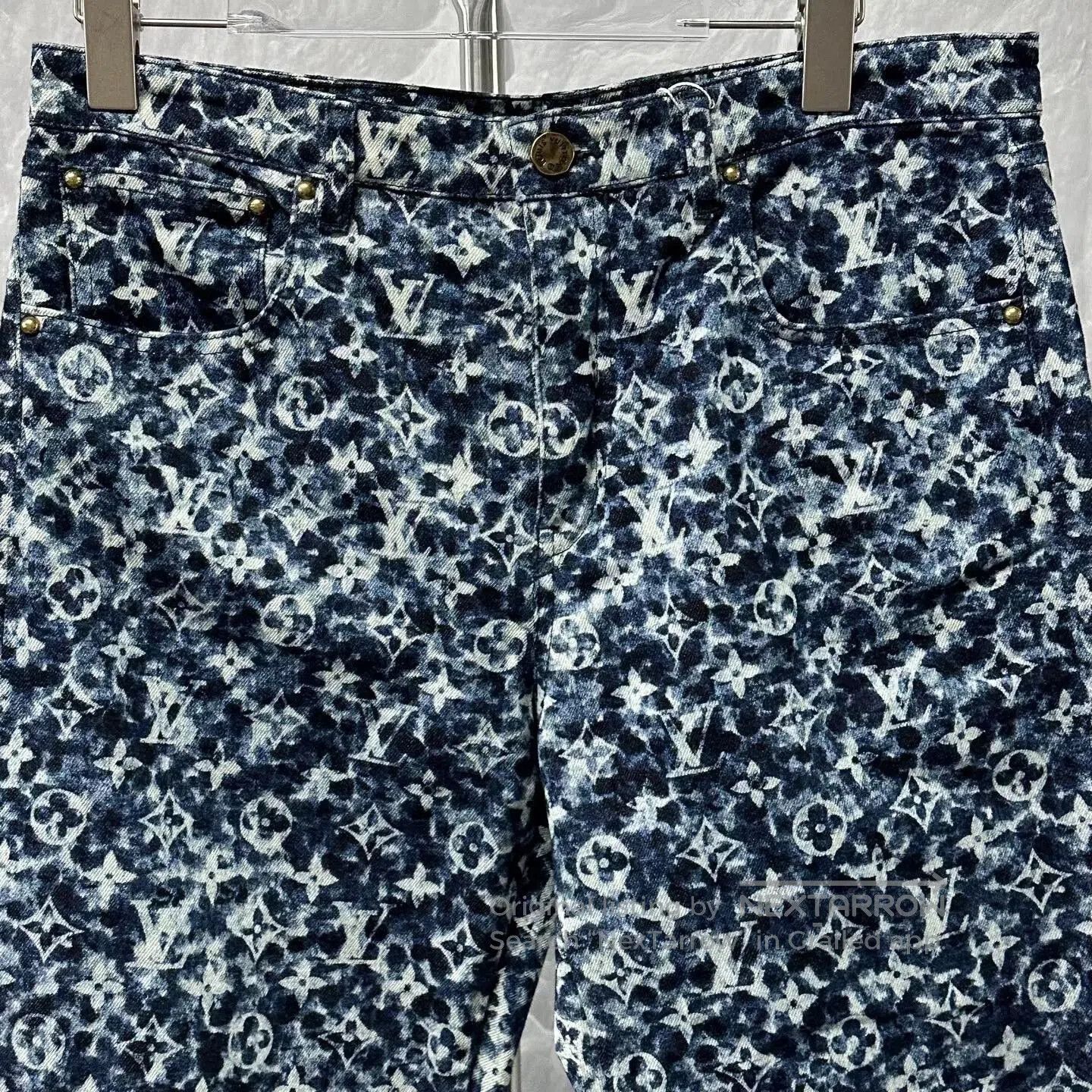Louis Vuitton louis vuitton denim pants with iconic pattern. Size 30" / US 8 / IT 44 - 2 Thumbnail